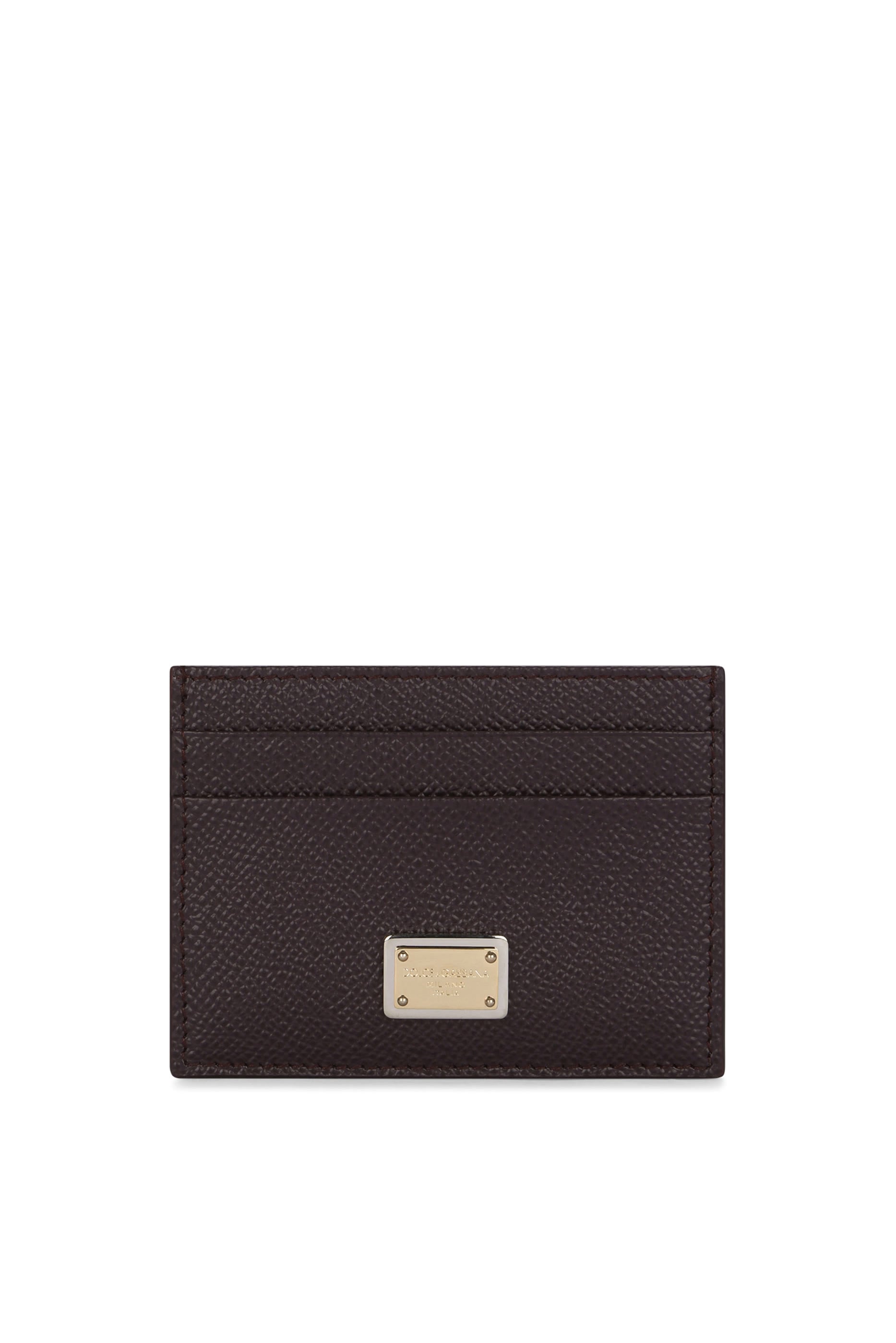 Calfskin Card Holder with Branded Plate