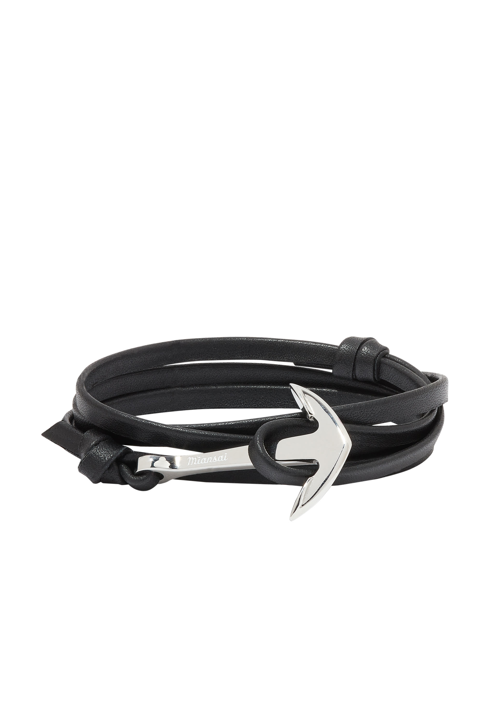 Anchor Leather Bracelet