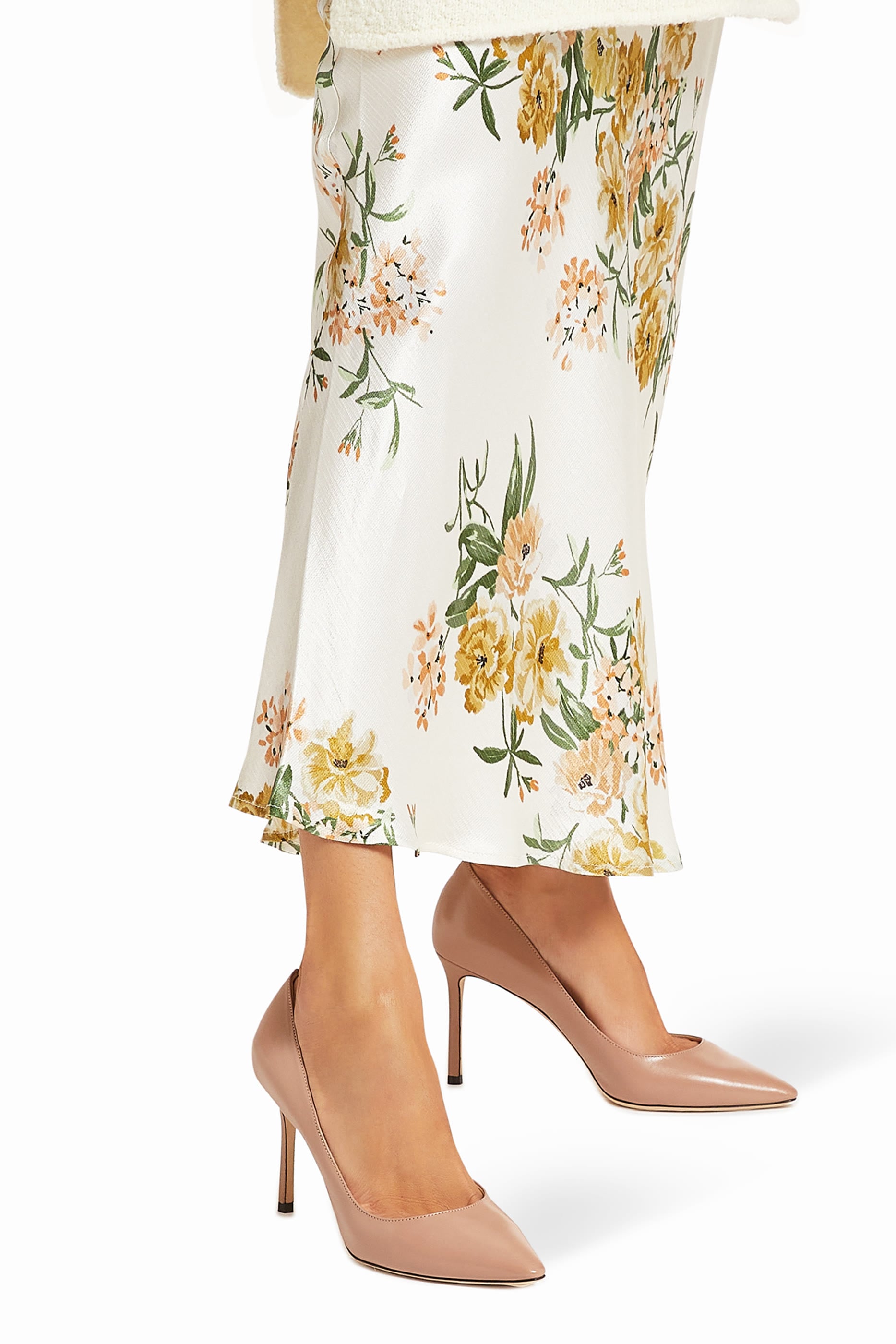 Romy 85-Kid Leather Pointy Toe Pumps