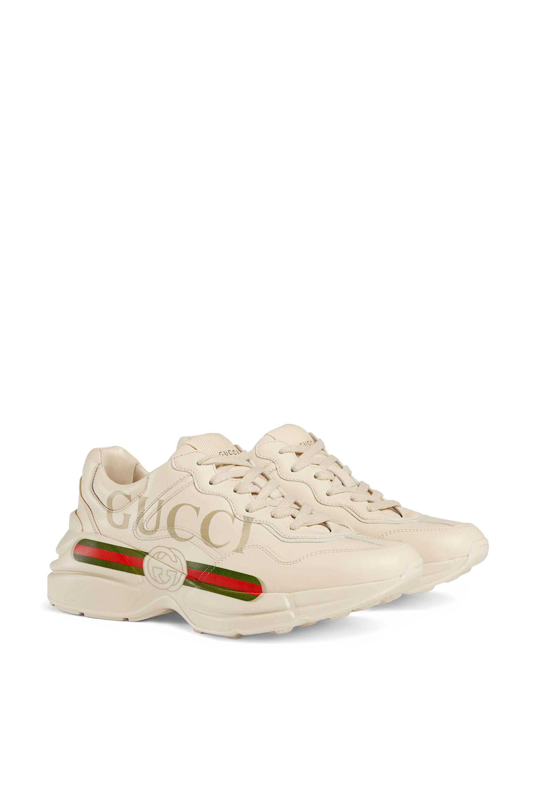 Rhyton Logo Leather Sneakers