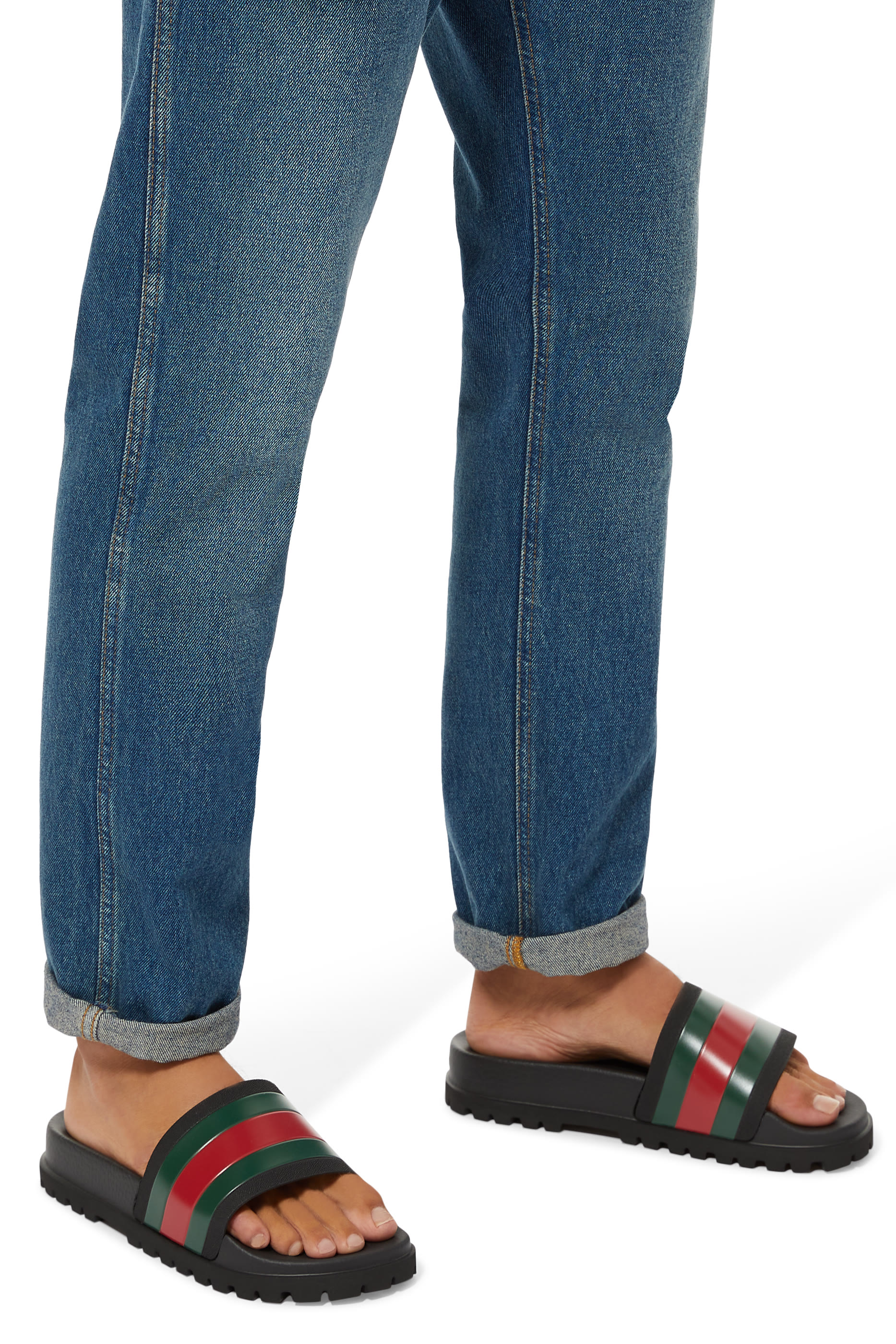 Web Slide Sandals