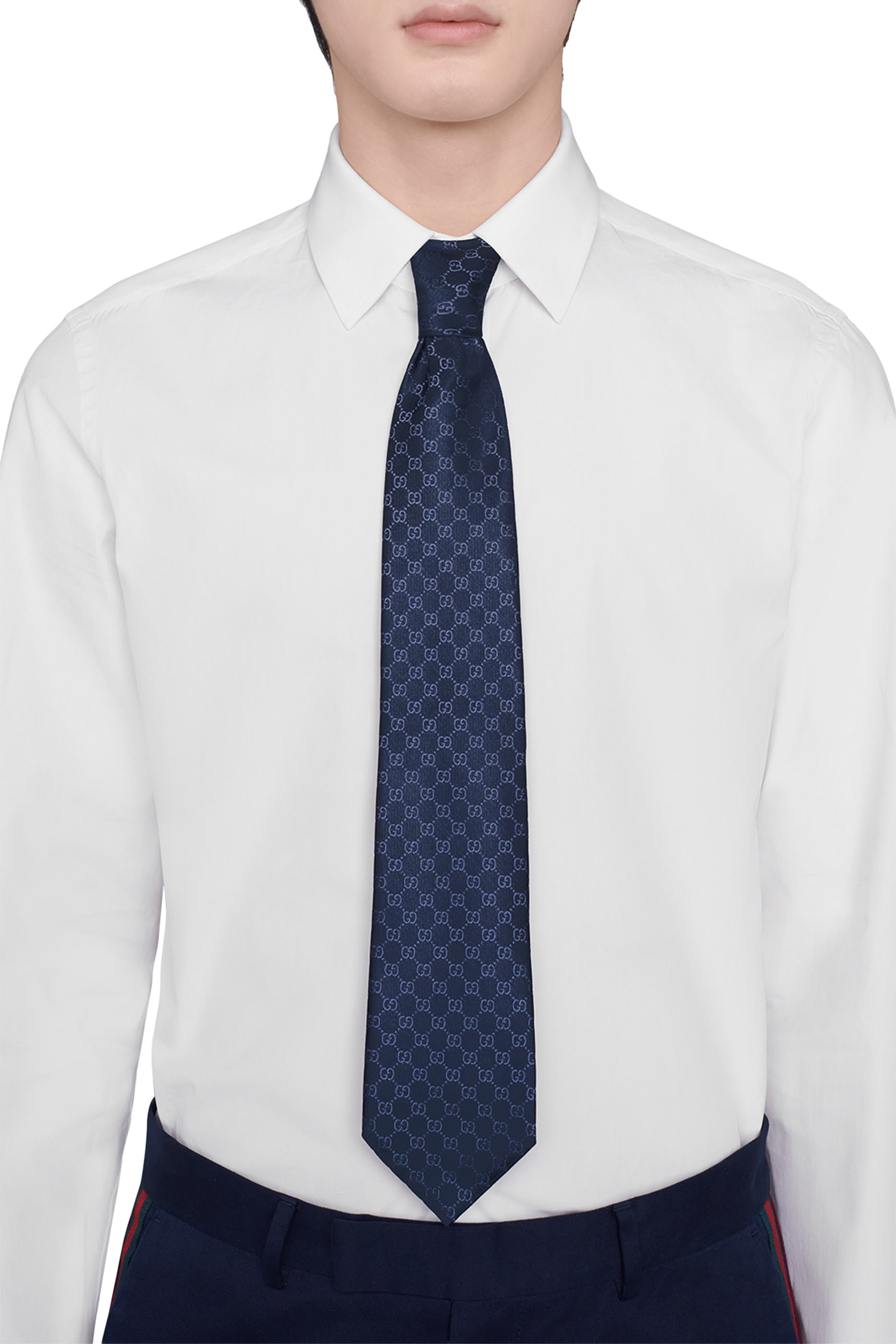 GG Pattern Silk Tie