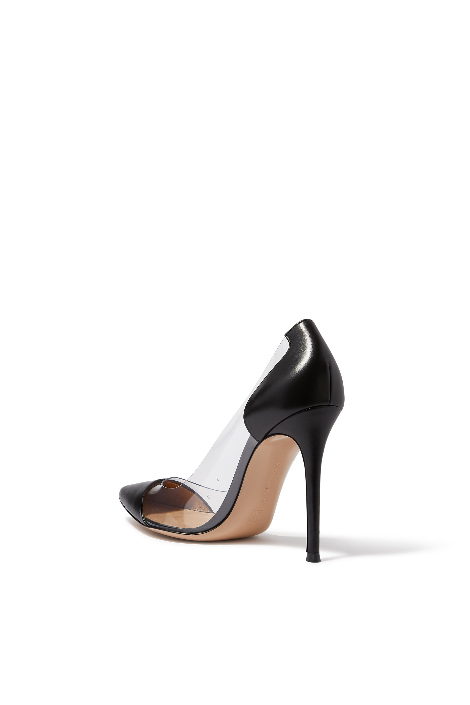 Leather & Plexi 105 Pumps