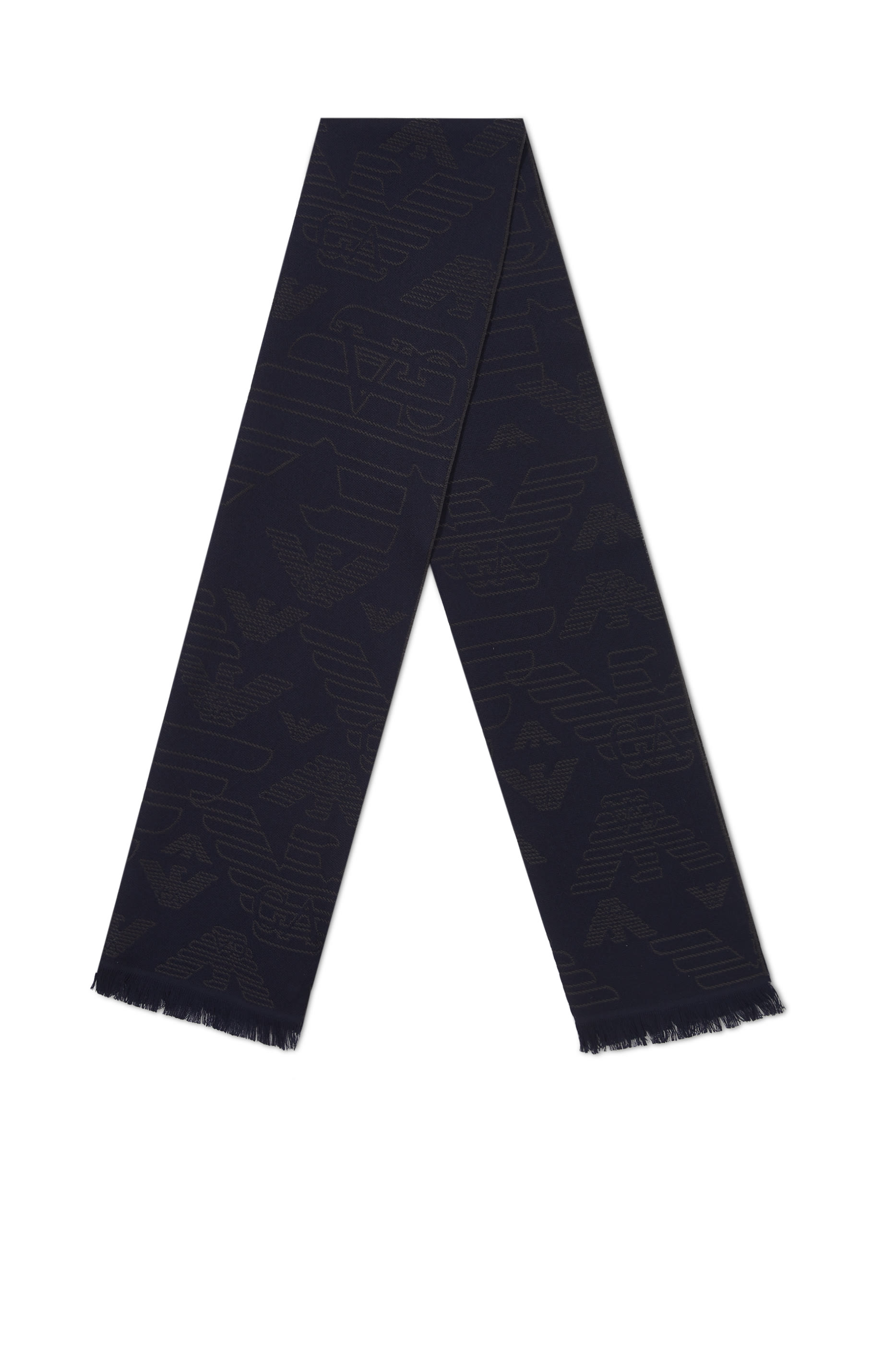 EA Macro Logo Wool Scarf
