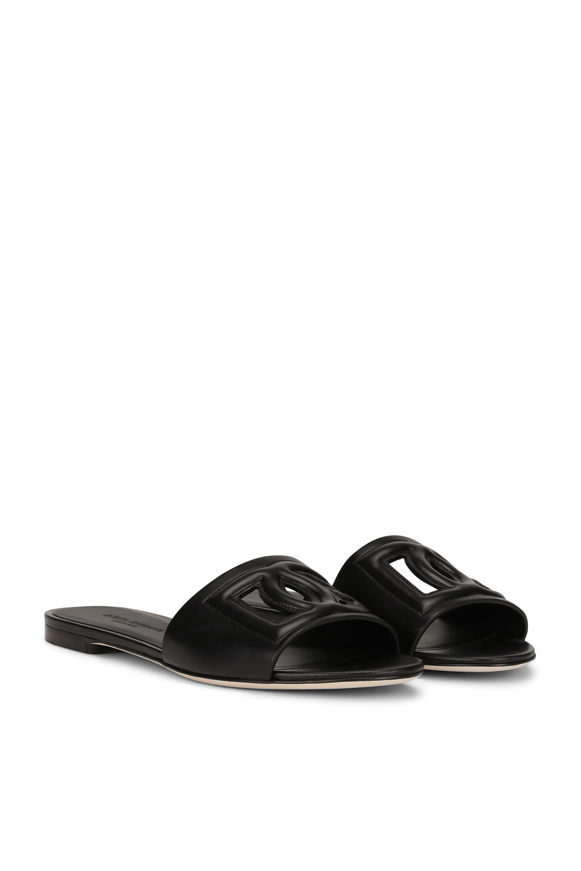 Calfskin Sliders with DG Logo 