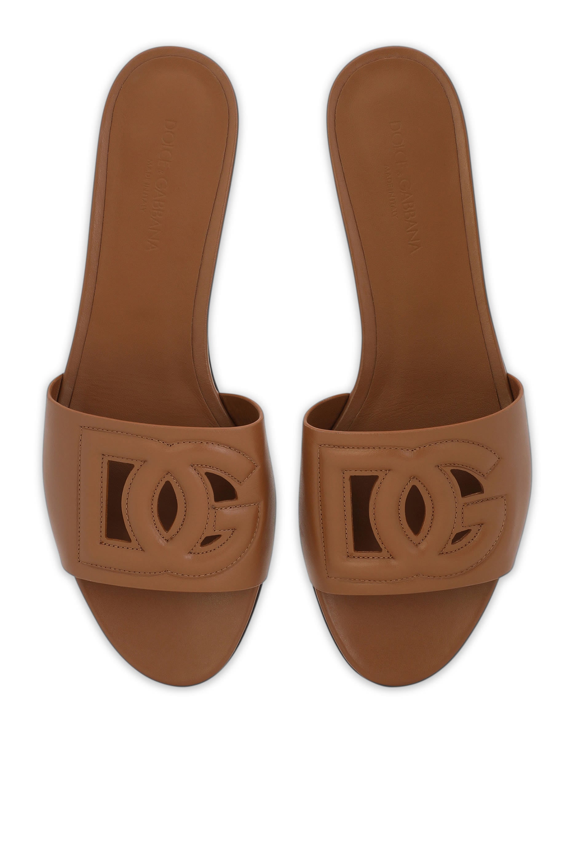 Calfskin Sliders with DG Logo 
