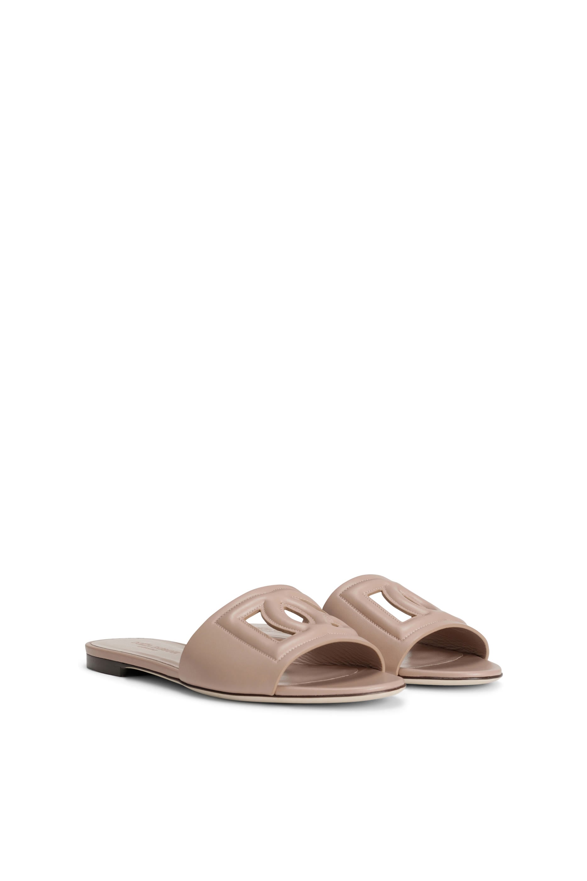 Calfskin Slides with DG Logo