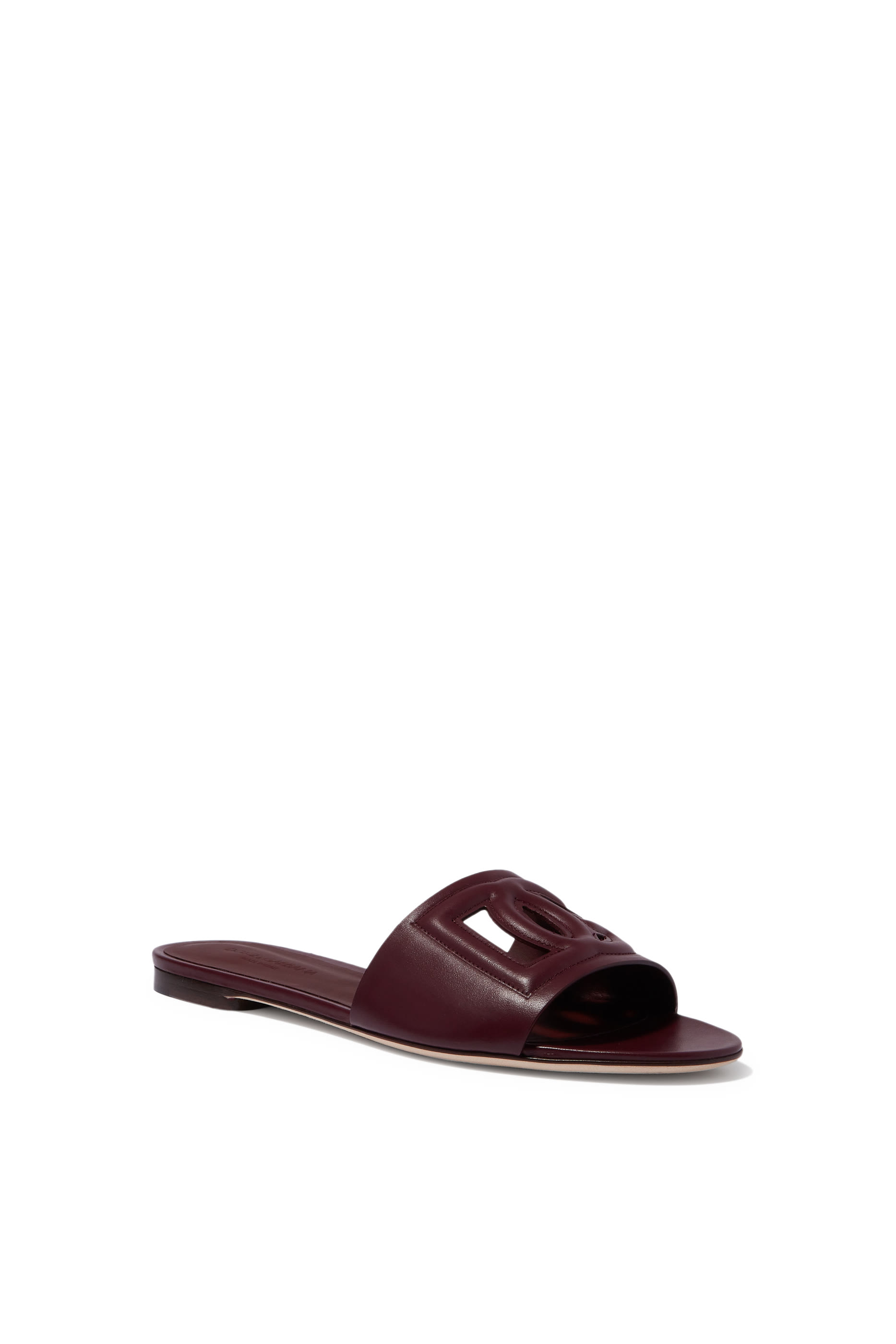 Calfskin Slides with DG Logo