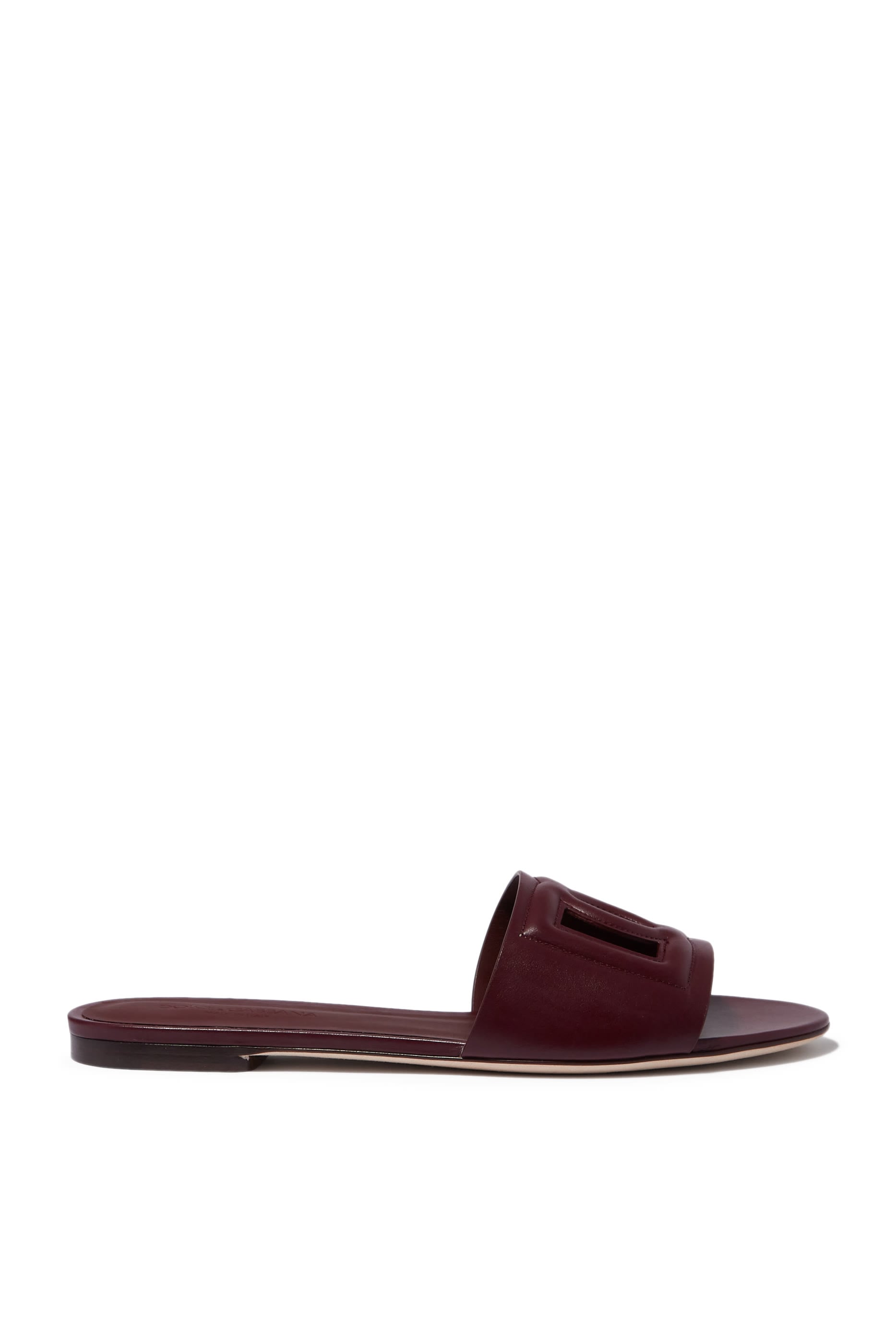 Calfskin Slides with DG Logo