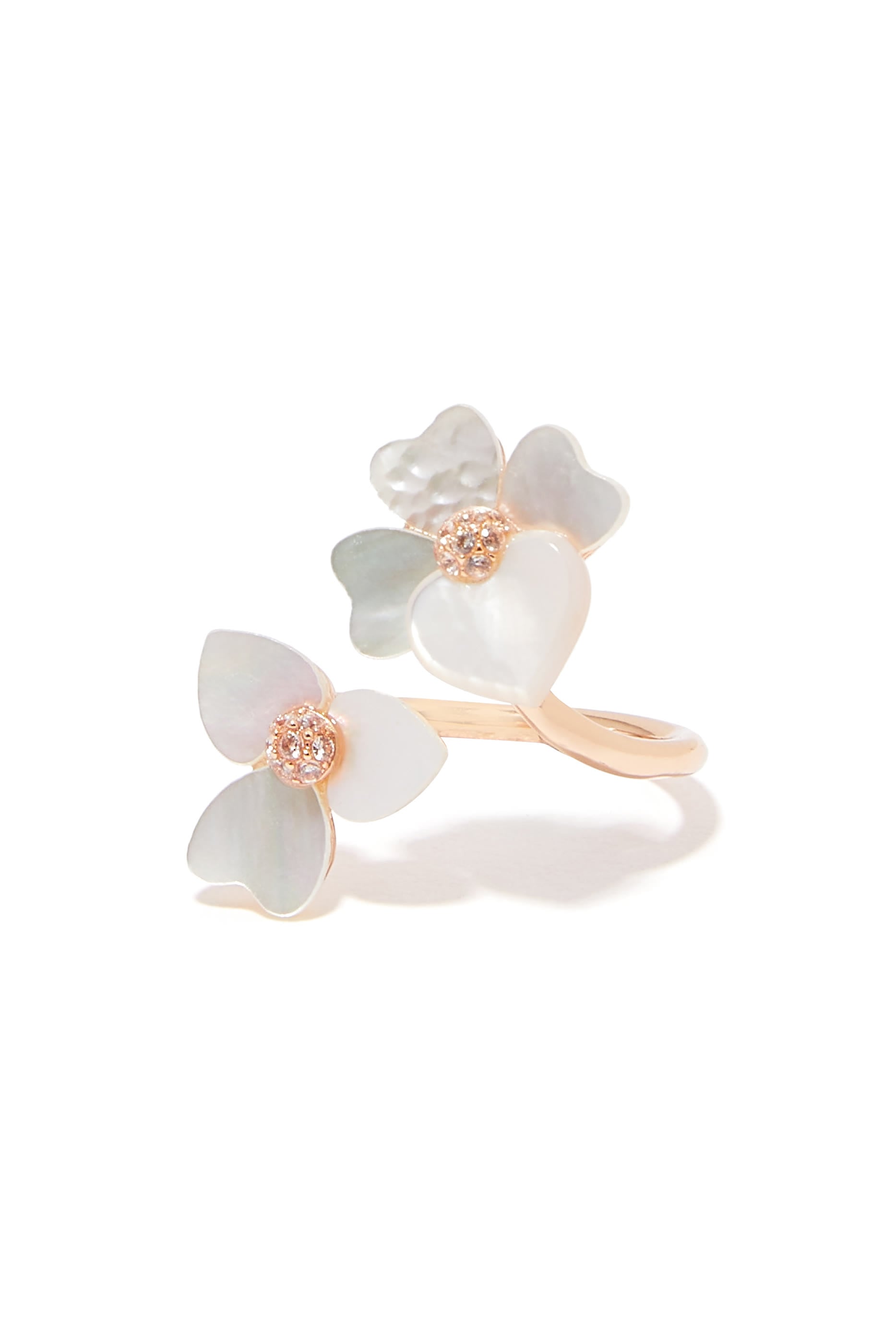 Precious Pansy Wrap Ring