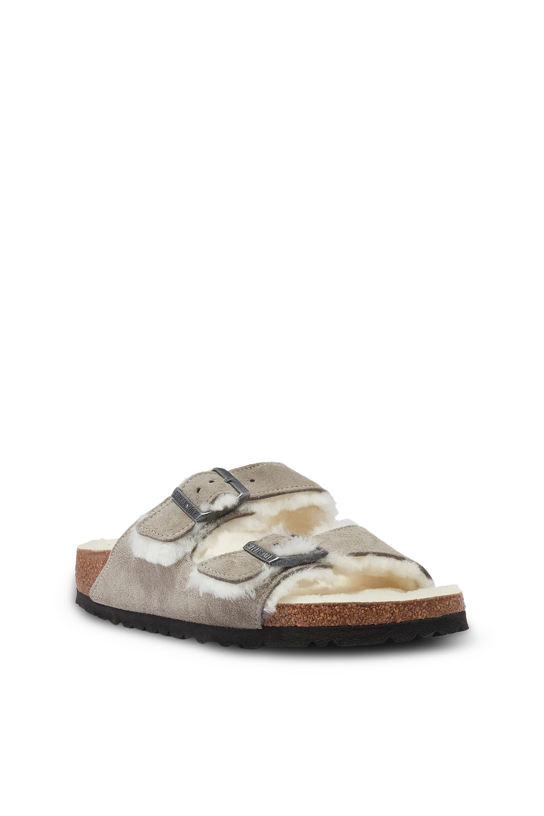  Arizona Shearling Suede Leather Sandal