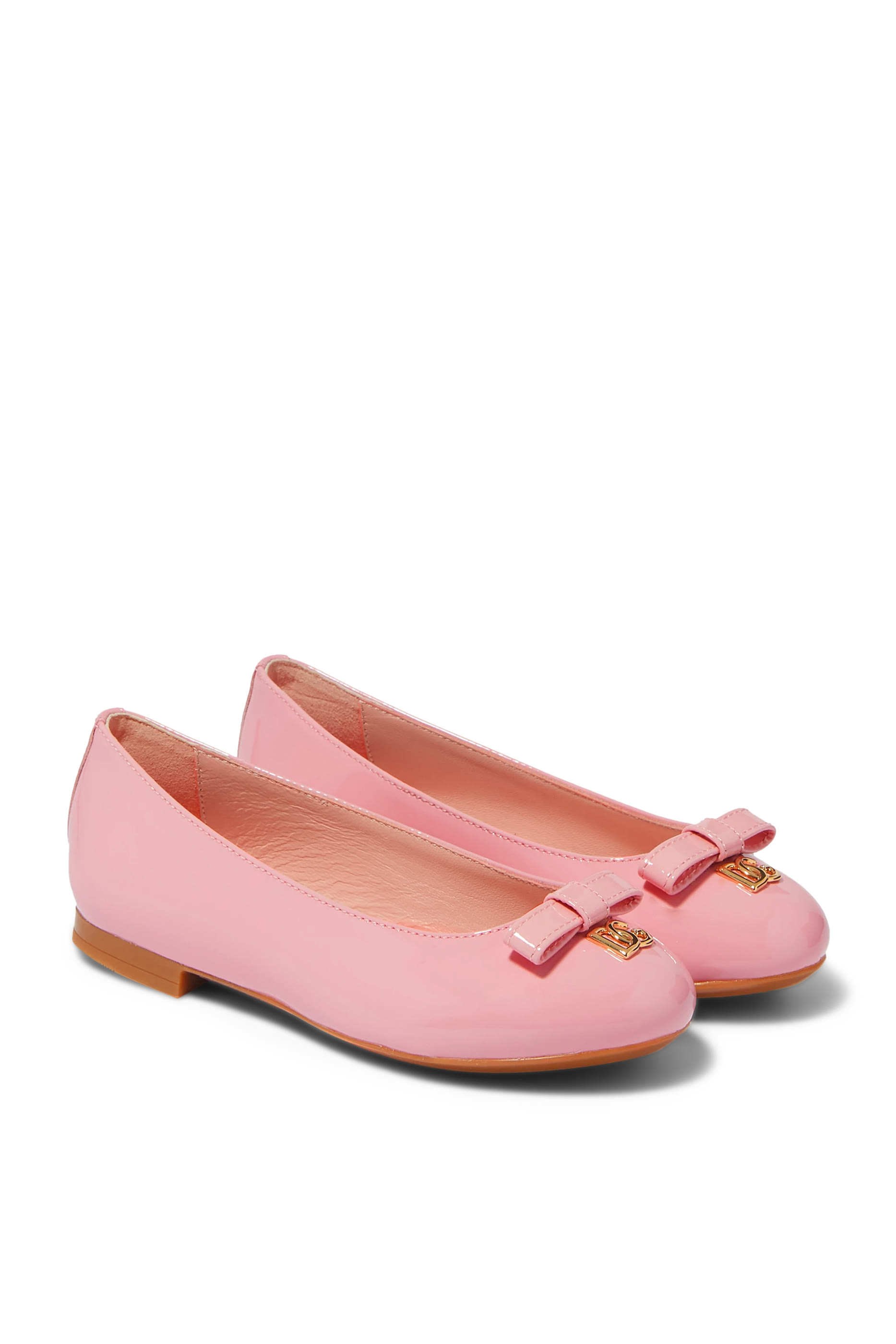 Bow Charms Patent Leather Ballerina