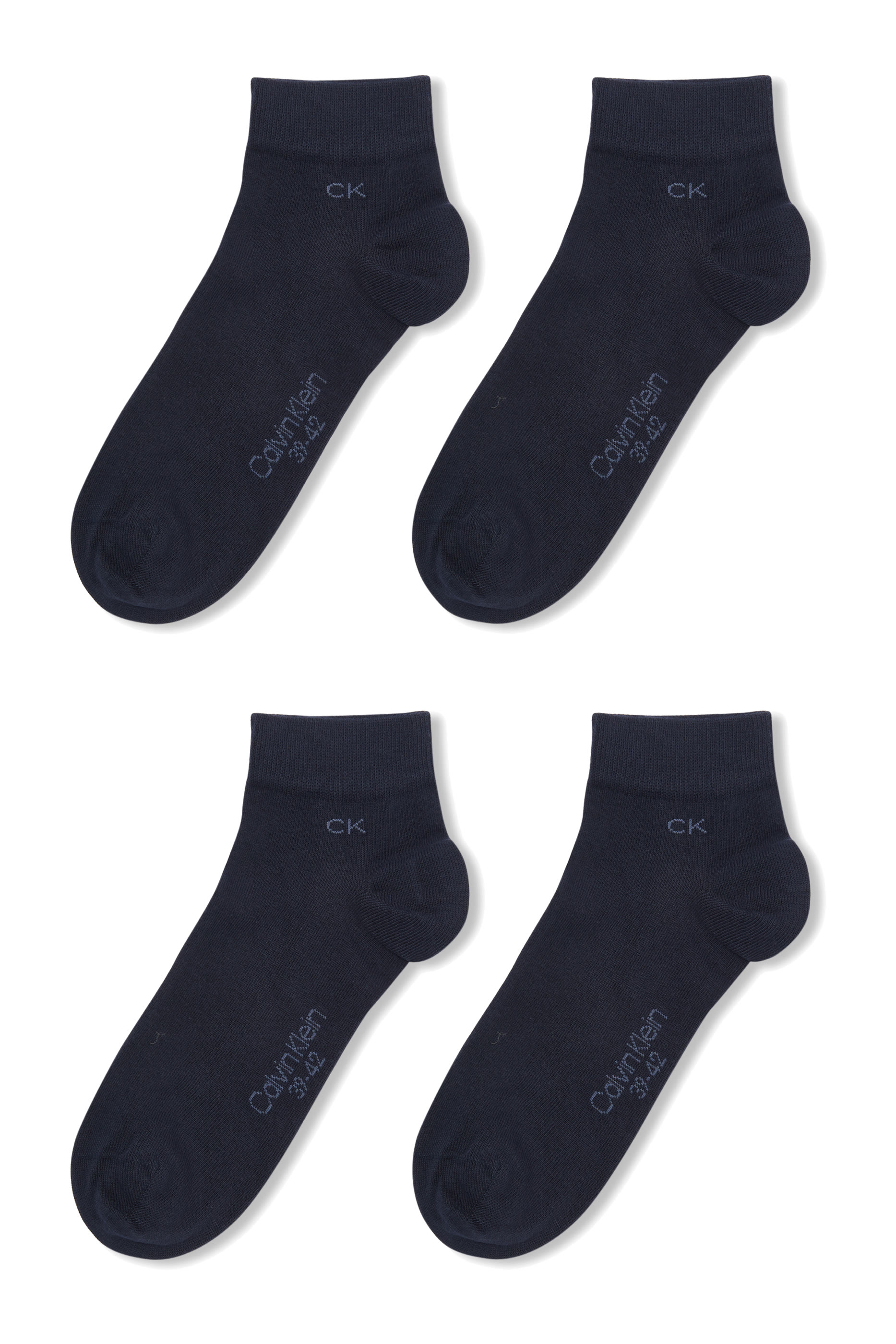 Casual Cotton Ankle Socks, Set of 2