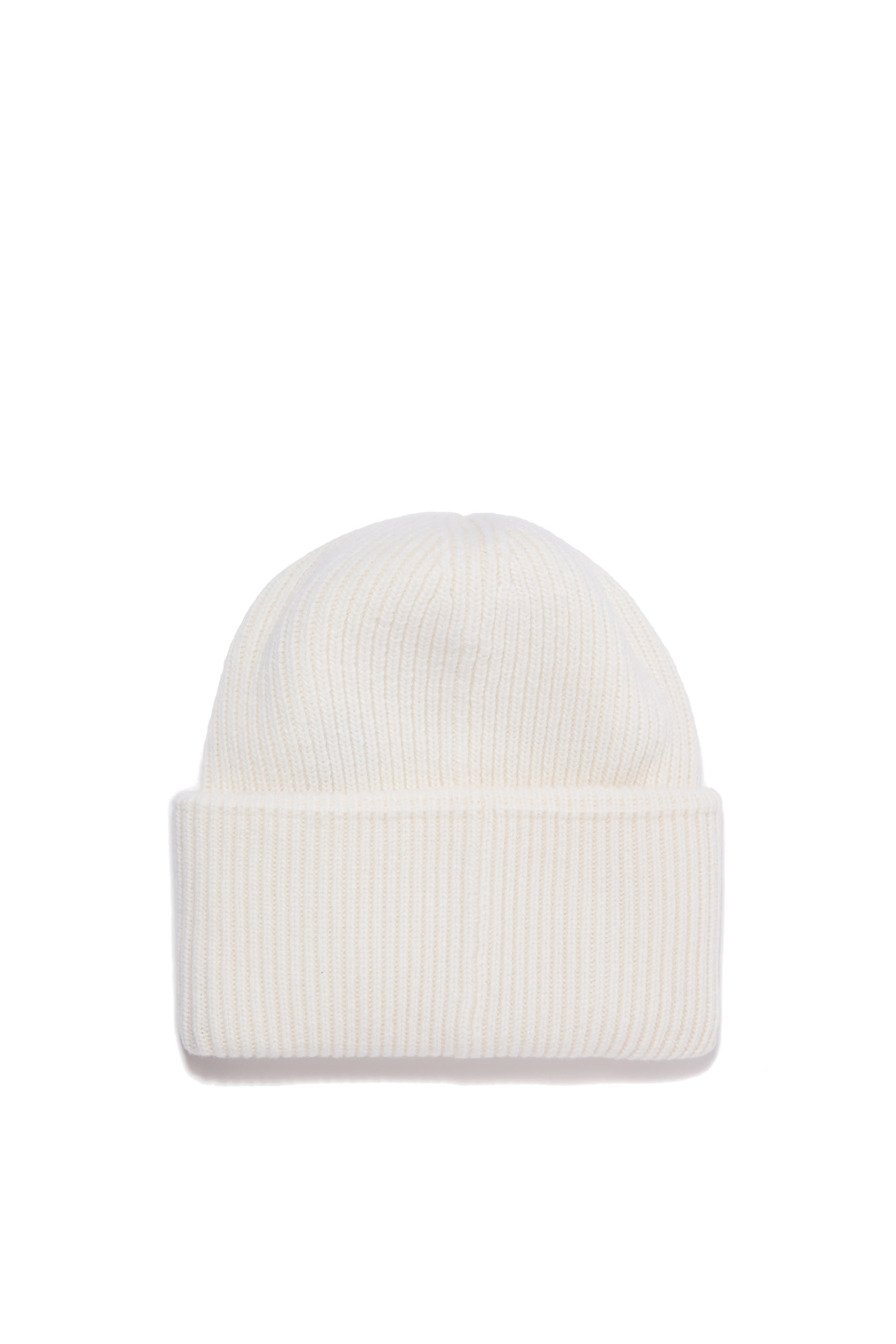 Ribbed Logo Patch Beanie