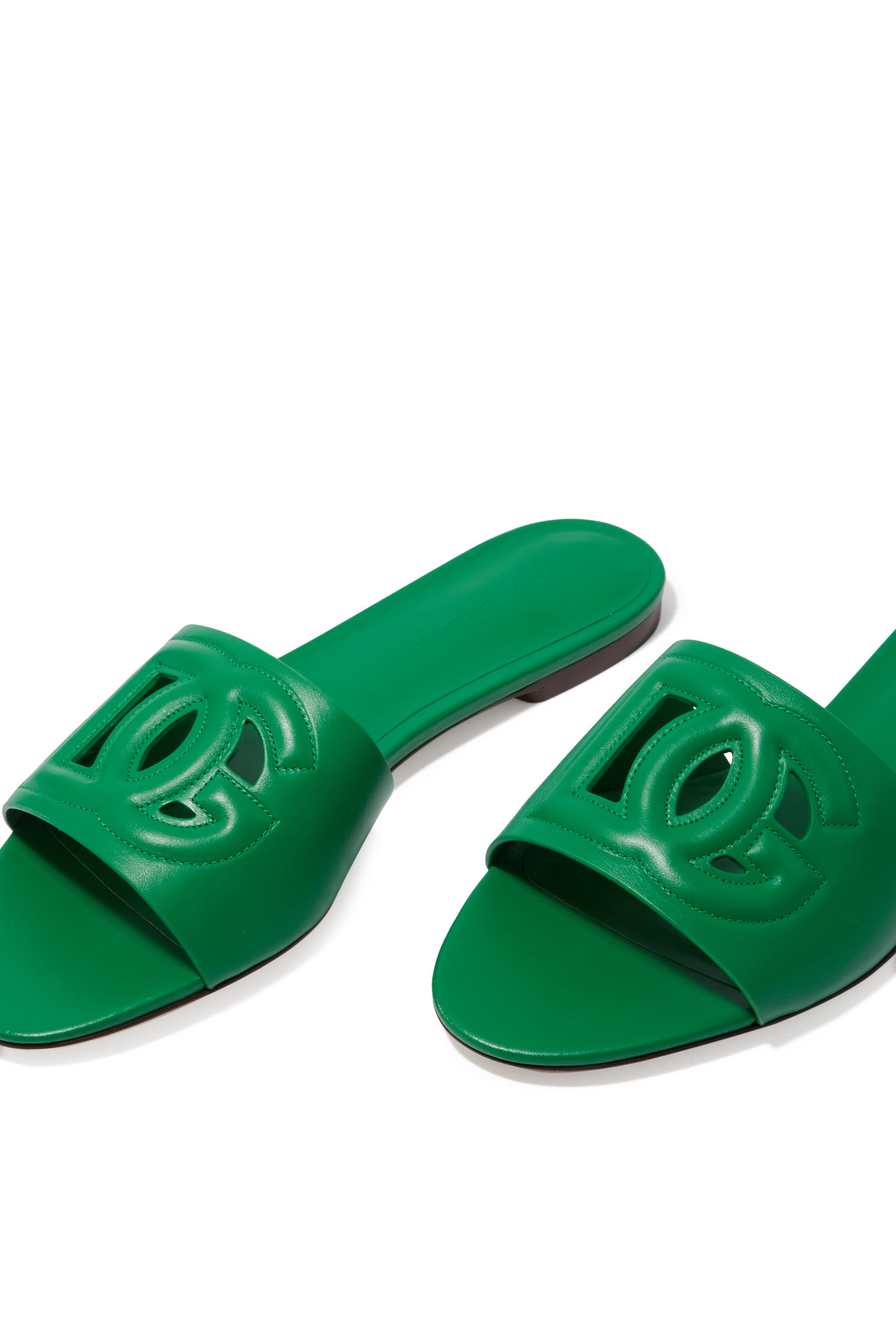 Calfskin Slides with DG Logo