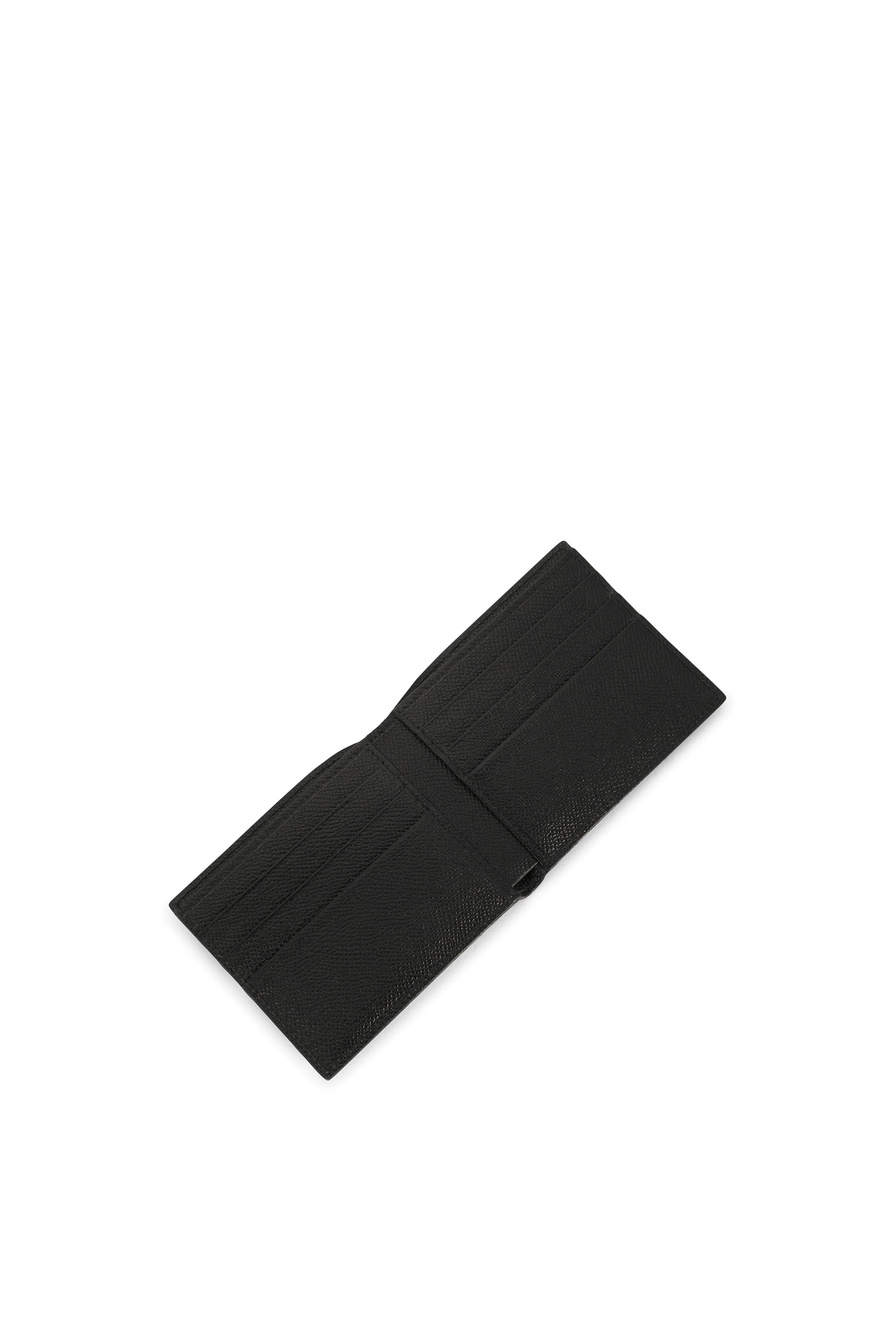 Calfskin Bifold Wallet with Logo Tag 