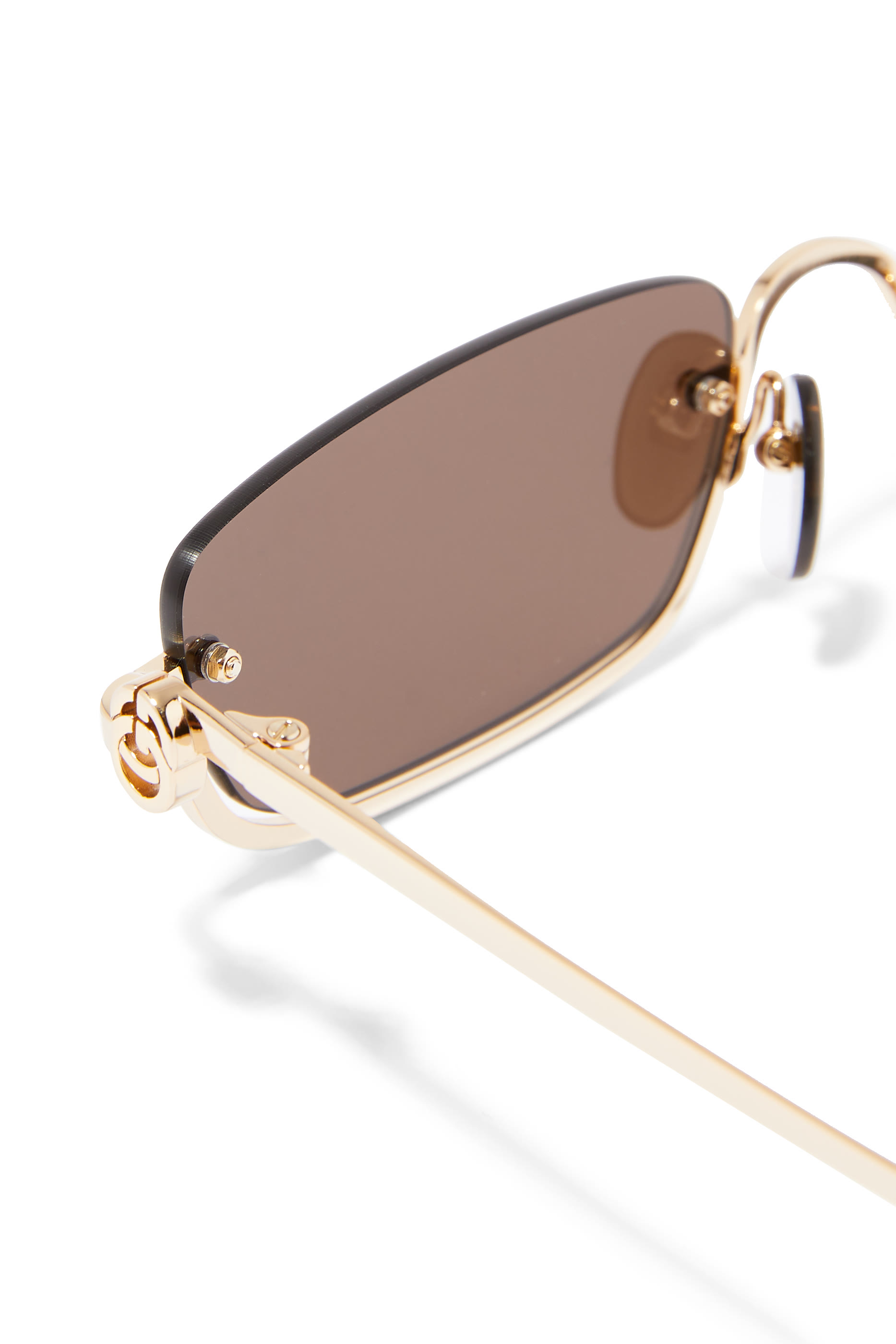 Slim Rectangular Frame Sunglasses