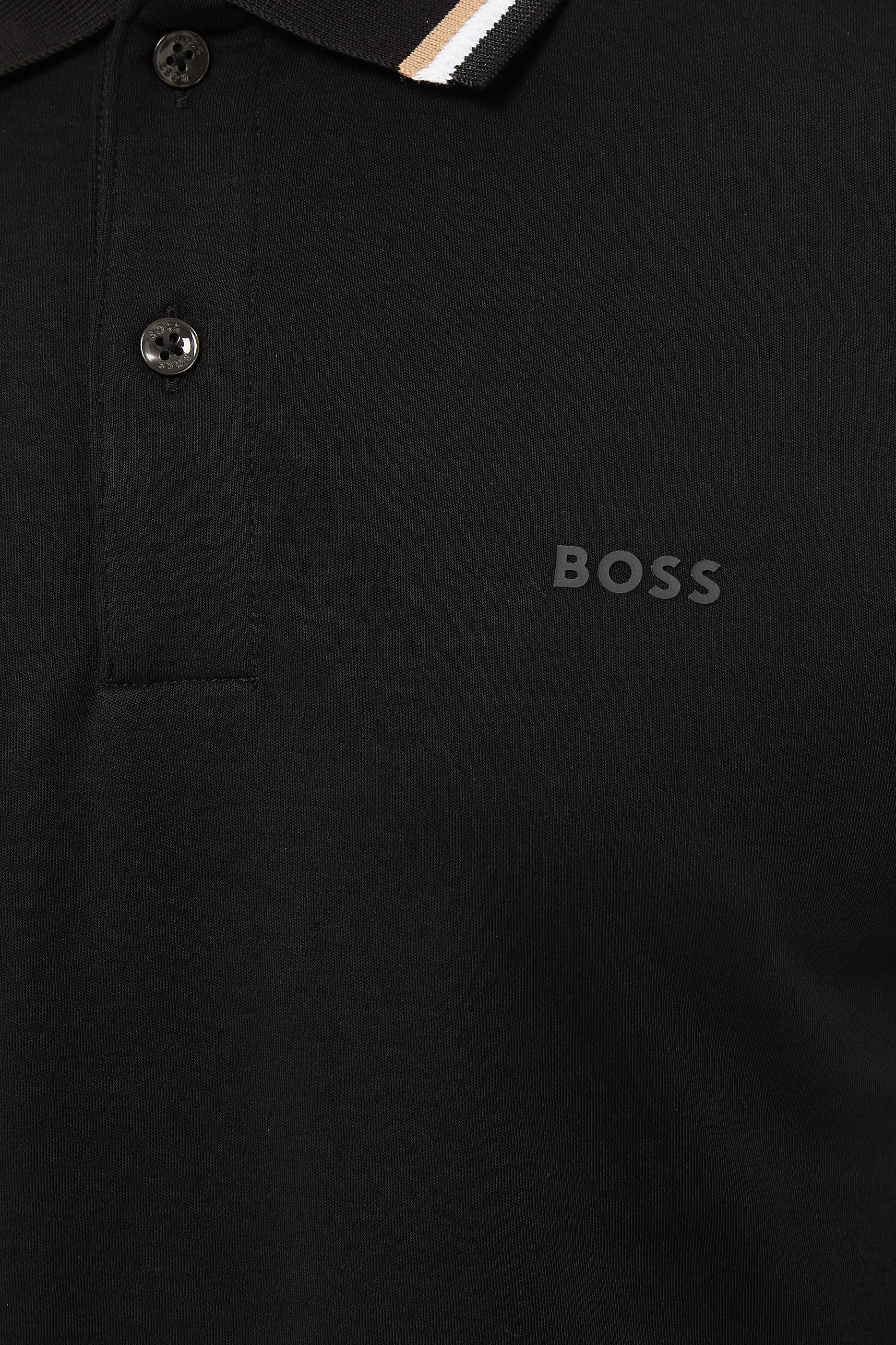 Striped Collar Polo