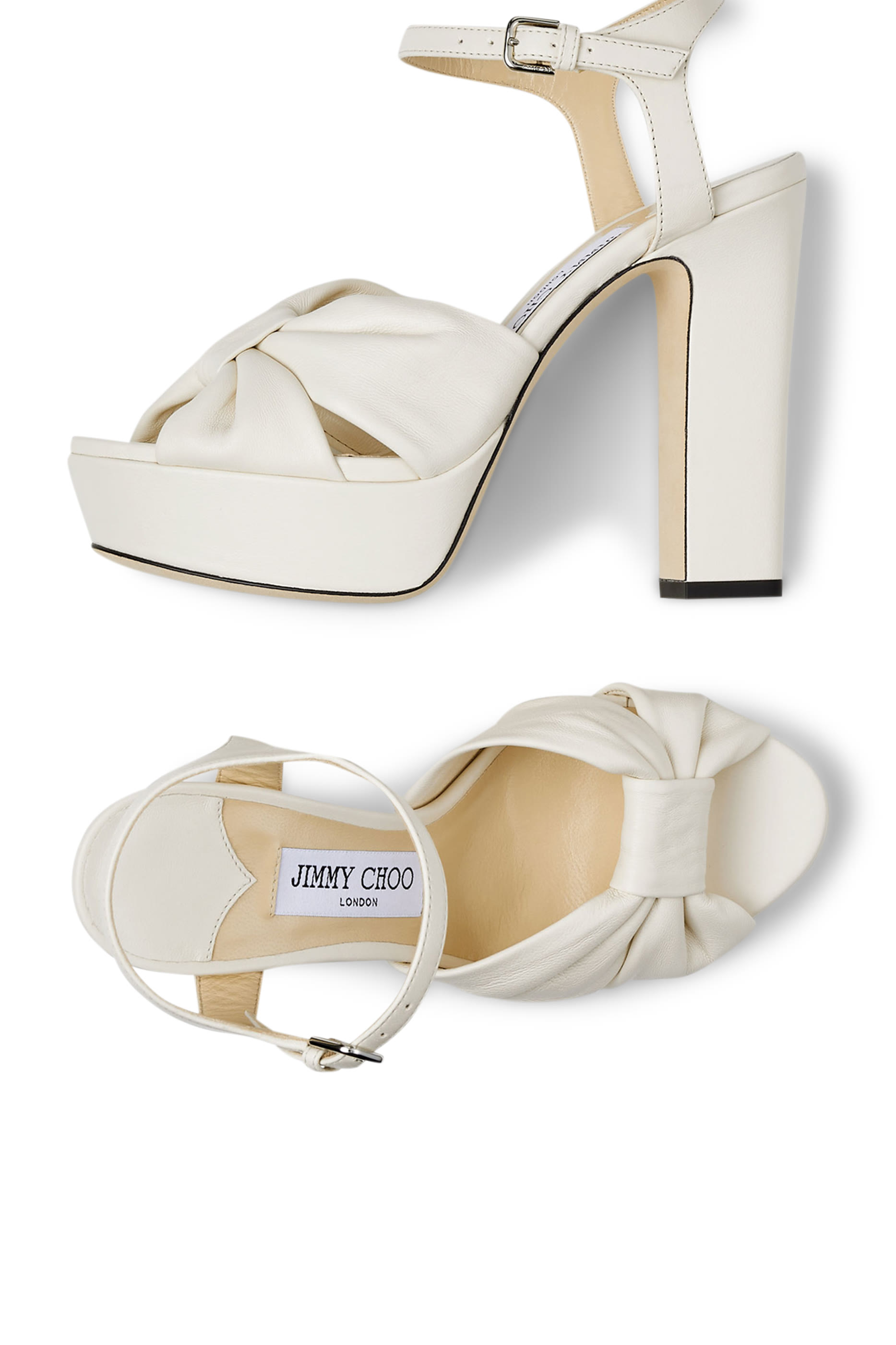 Heloise 120 Nappa Leather Platform Sandals