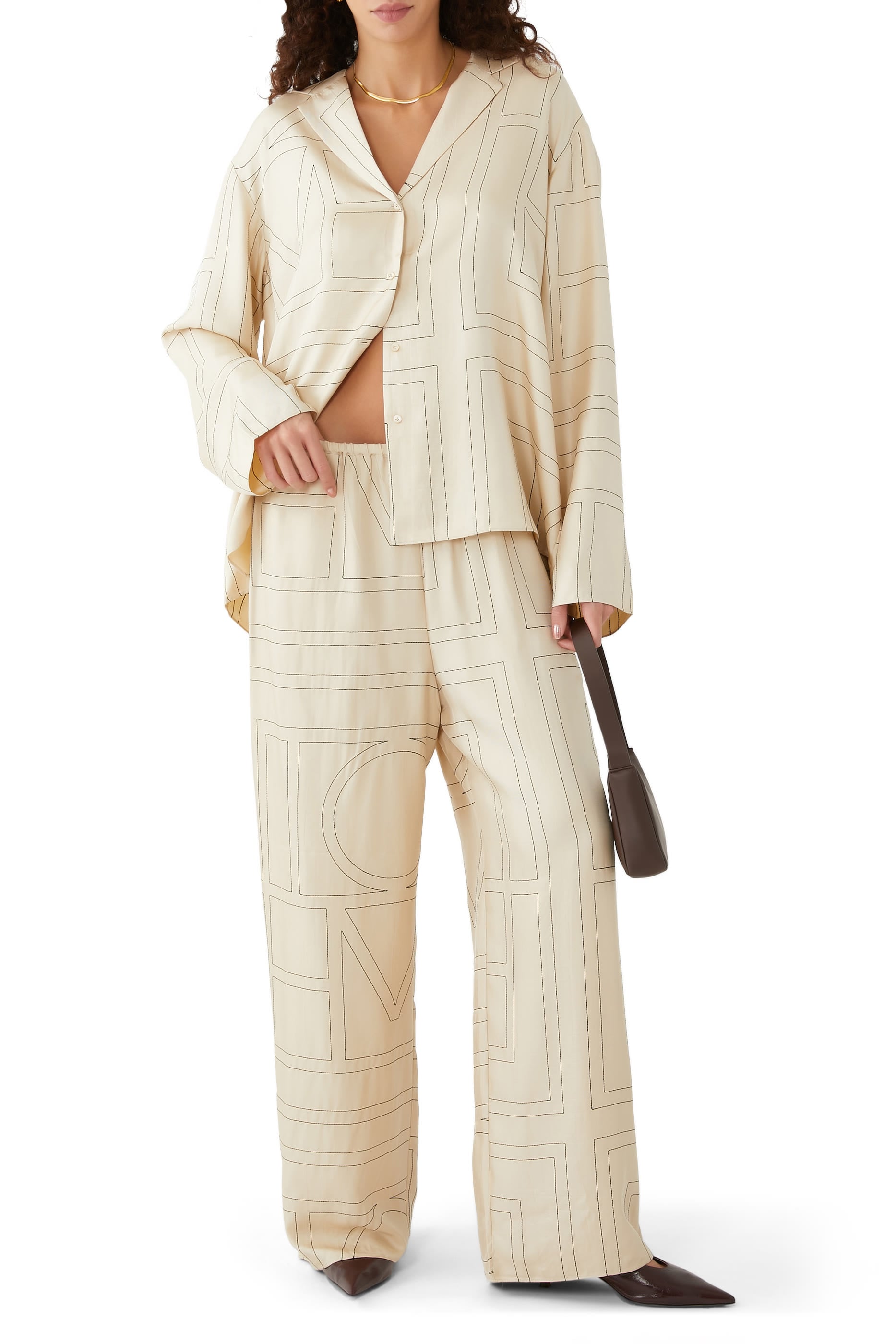 Monogram Silk Bottoms