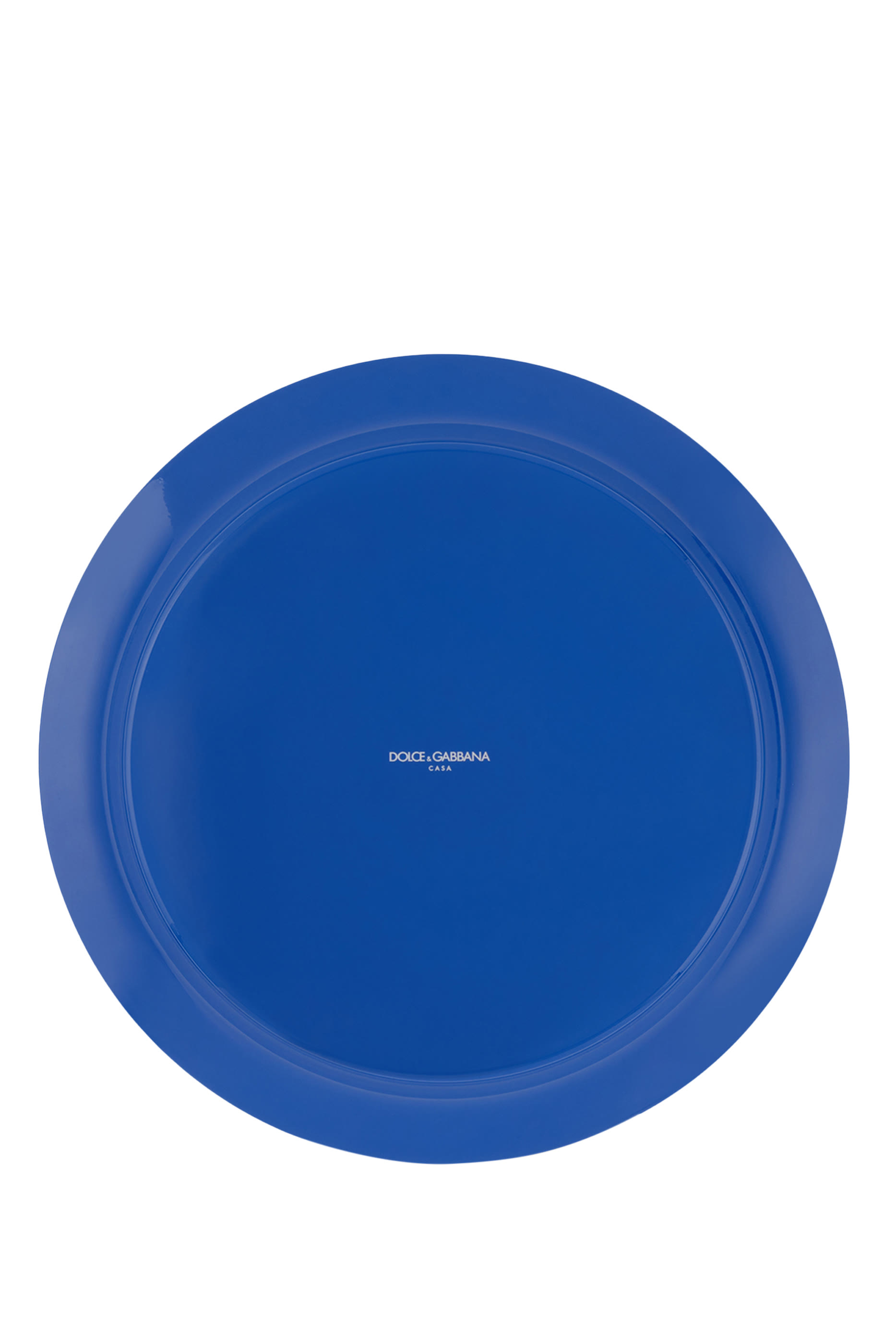 Blu Mediterraneo Round Metal Tray