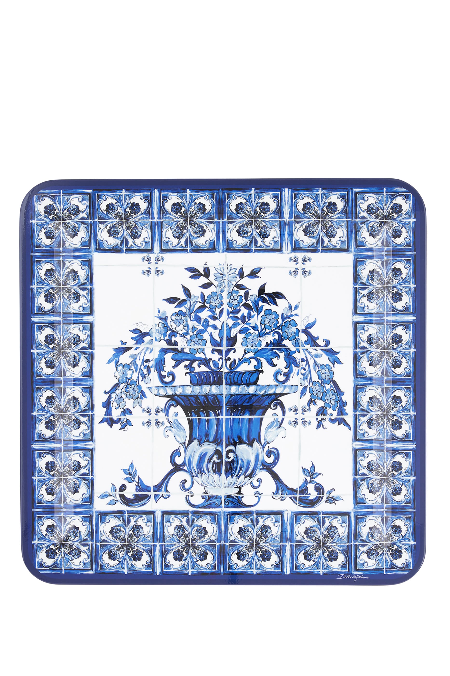 Blu Mediterraneo Wooden Tray Large