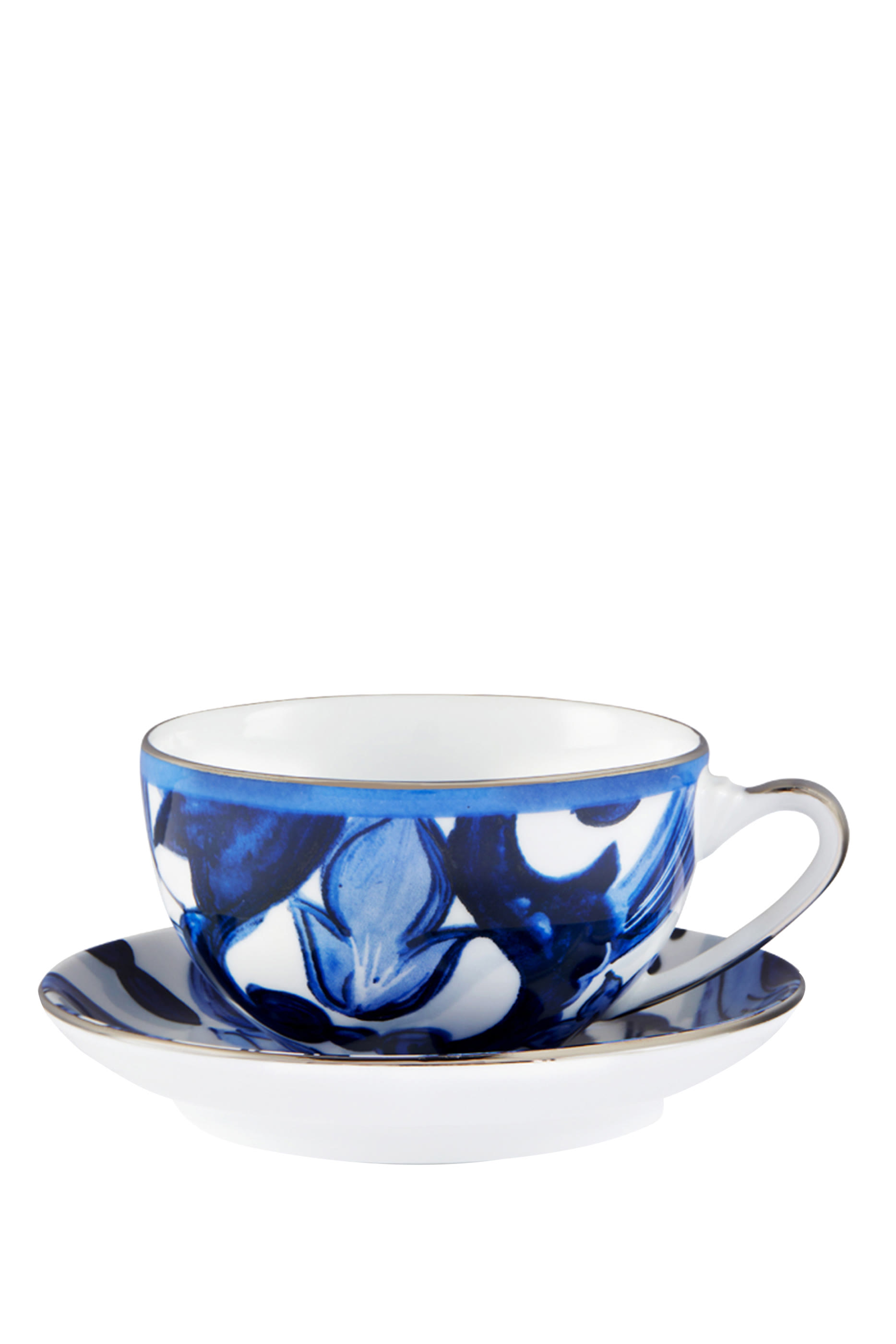 Blu Mediterraneo Foglie Tea Cup & Saucer Set