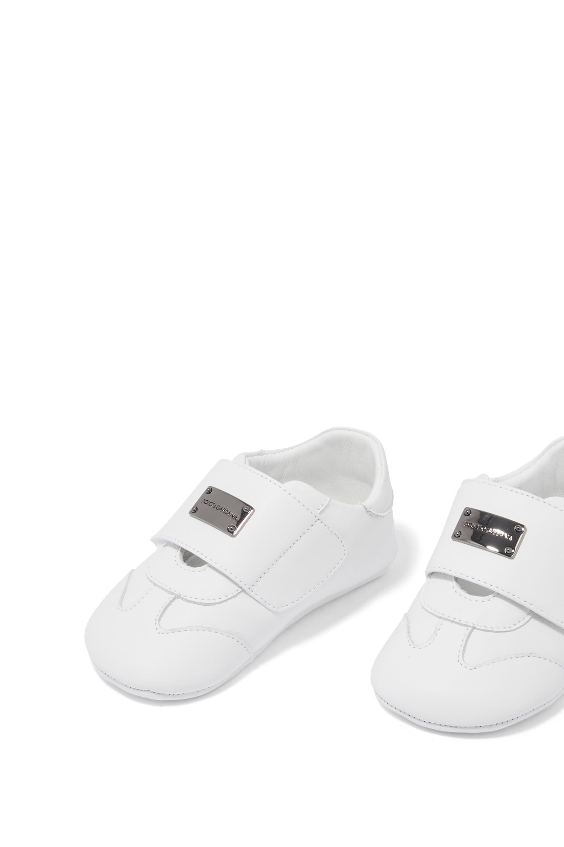 Kids Logo-Plaque Strap Sneakers