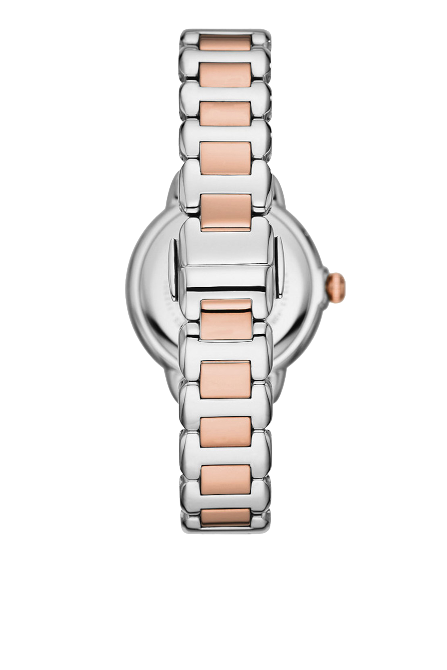 Three-Hand Two-Tone Stainless Steel Watch, 32mm