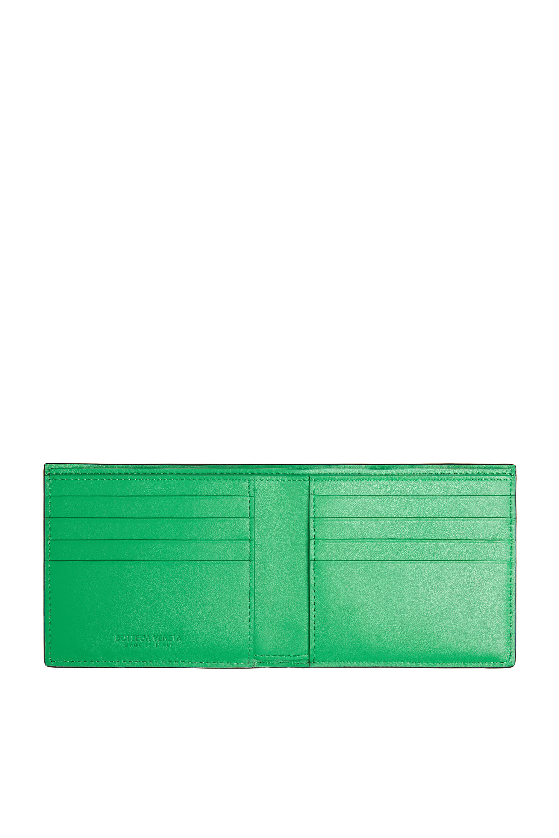 Intrecciato Bi-Fold Wallet with Coin Purse