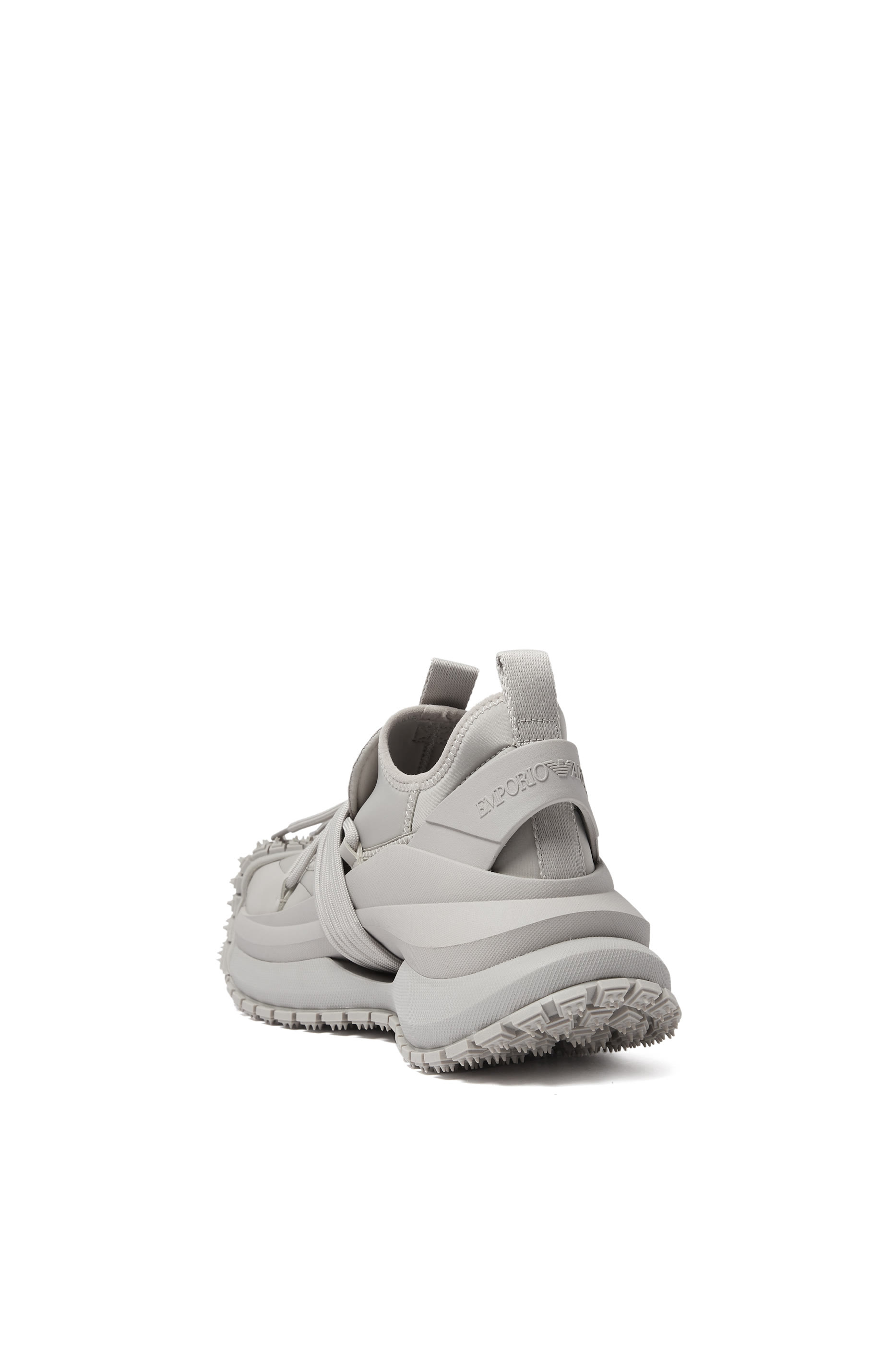 Nylon Sneakers with Scuba Details and Drawstring