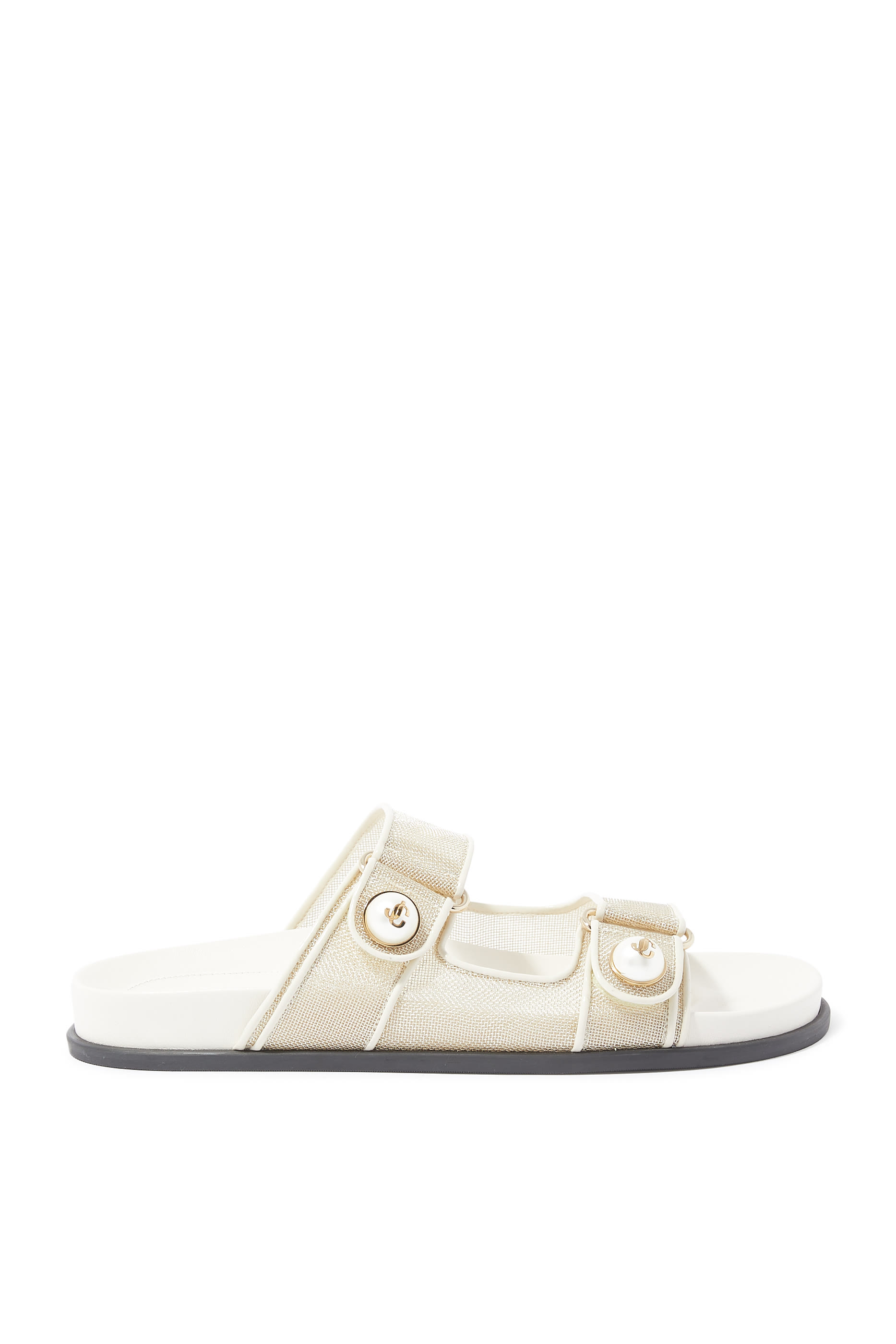 Fayence Mesh Buckle Sandals