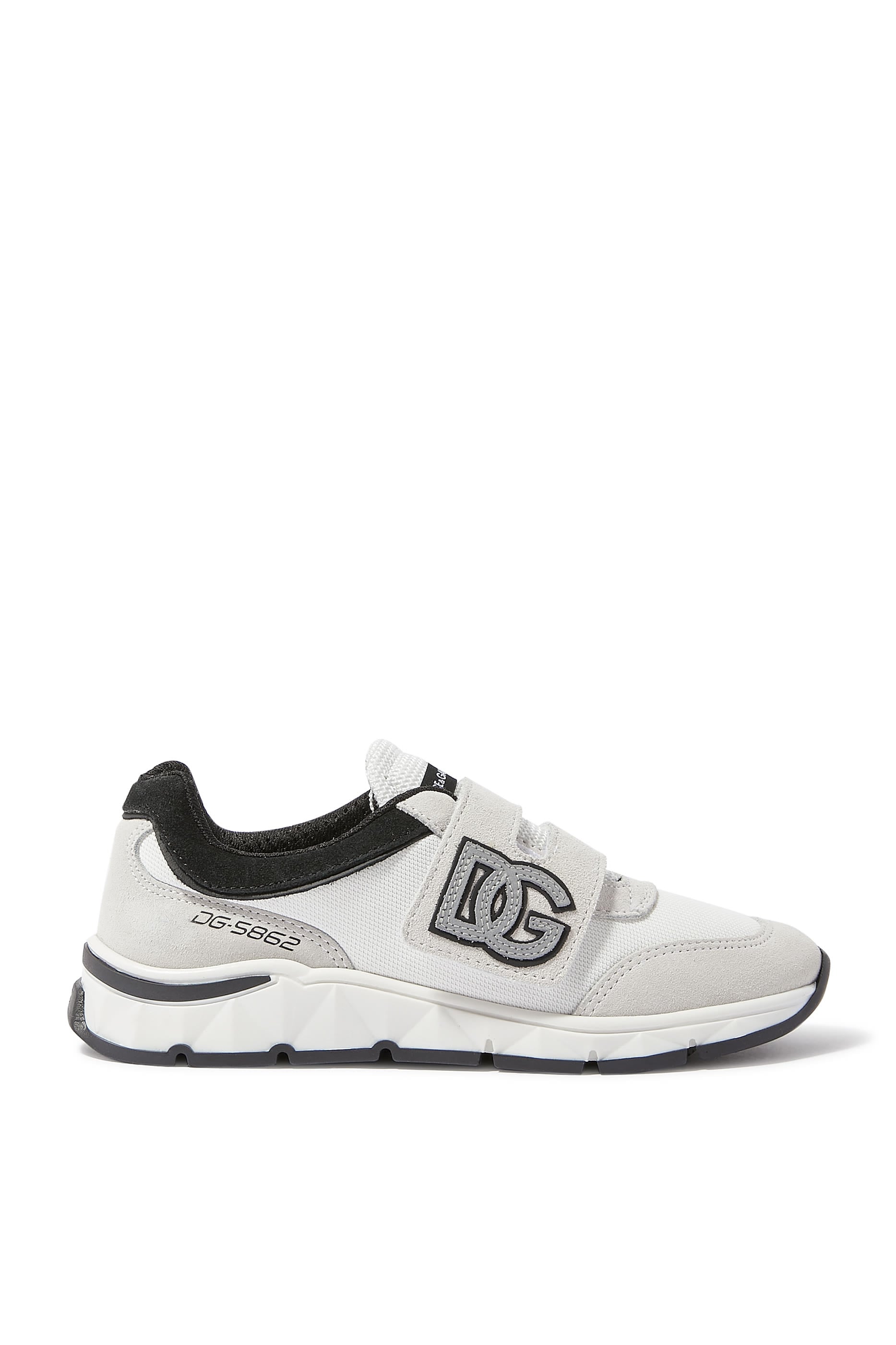 Kids DG Logo Leather Sneakers 