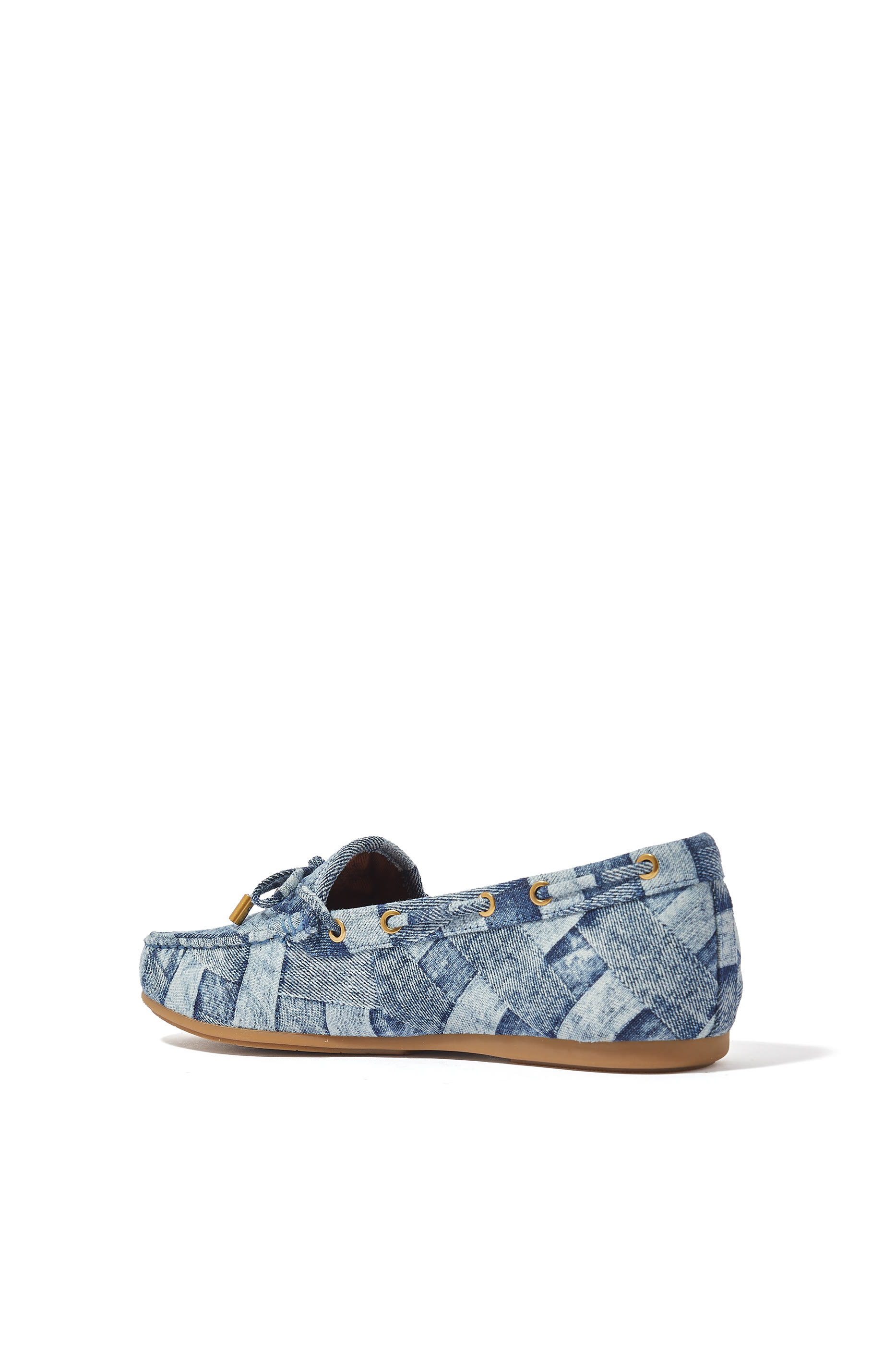 Denim Eagle Moccasins
