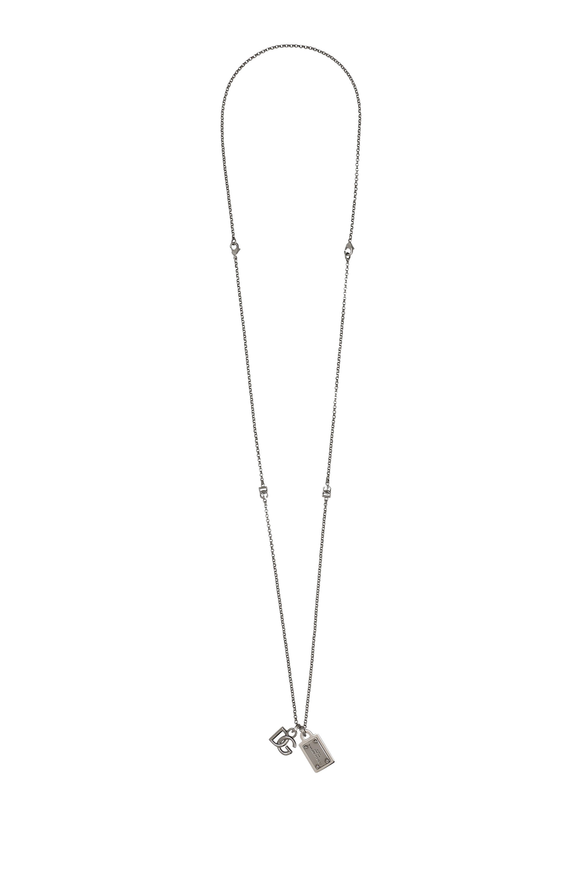 DG Logo and Plaque Necklace