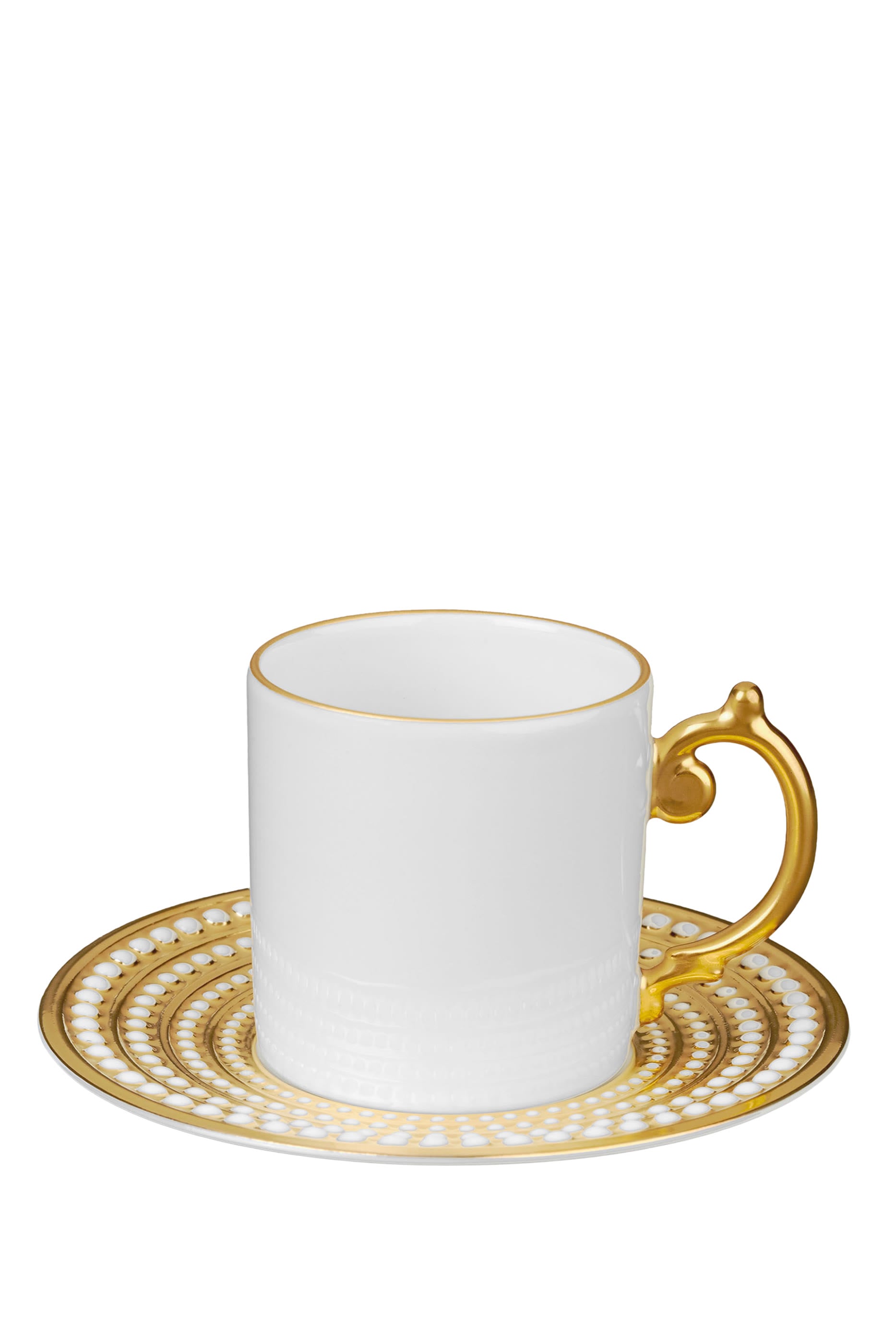 Perlée Espresso Cup + Saucer, Set of 2