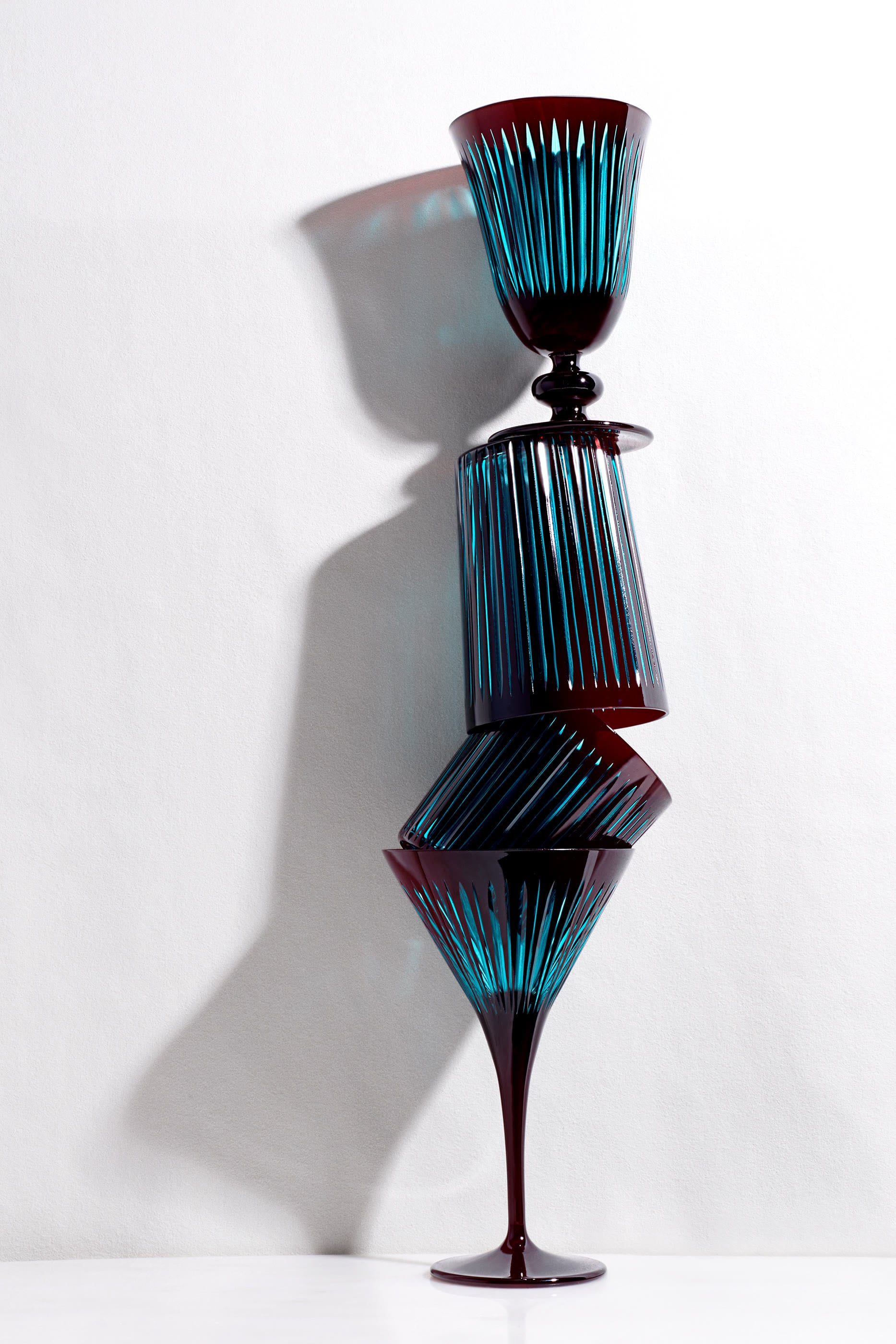 Prism Martini Glass Bordeaux, Set of 4