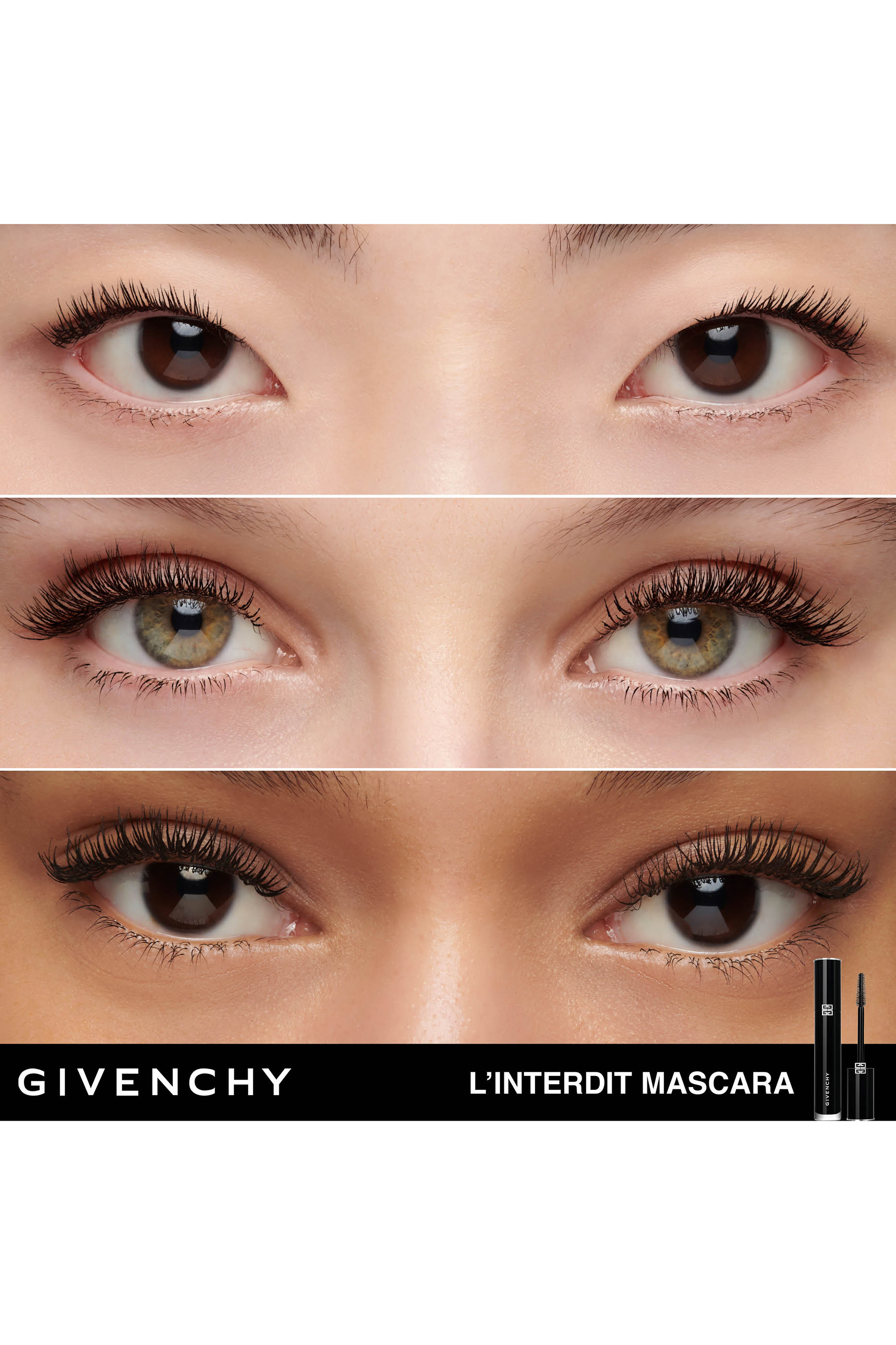 L'Interdit Mascara Couture Volume, 24H Wear Couture Volume & Lash Care Mascara