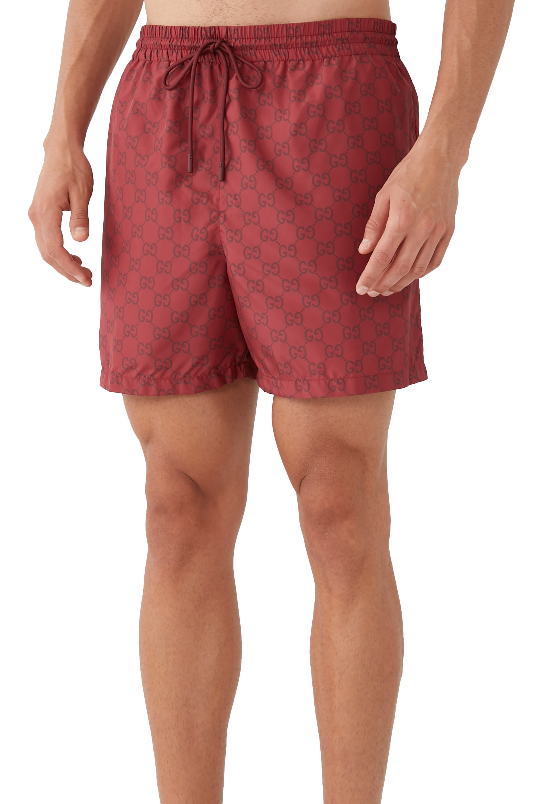 GG Print Nylon Swim Shorts