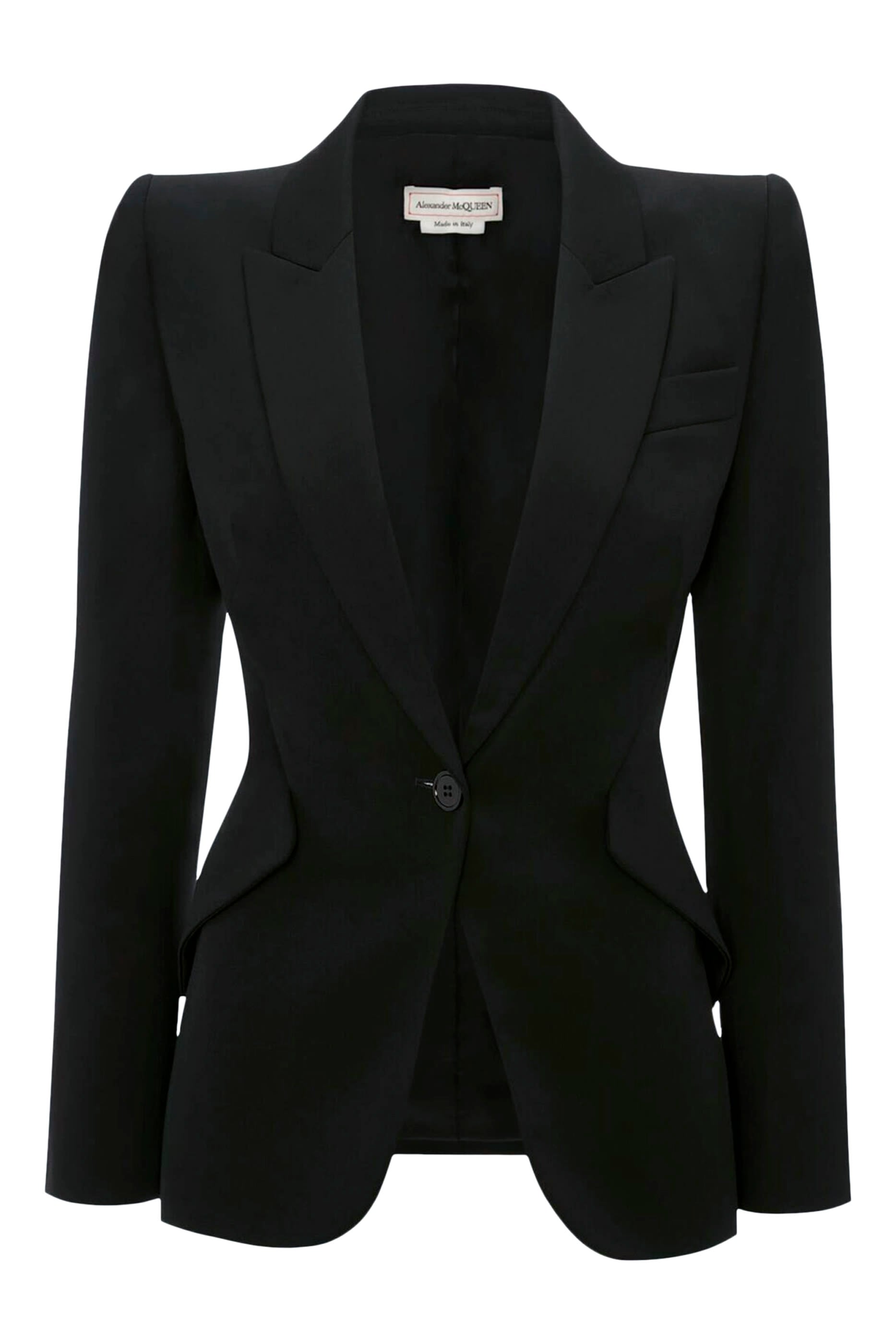 Peak Shoulder One-Button Jacket