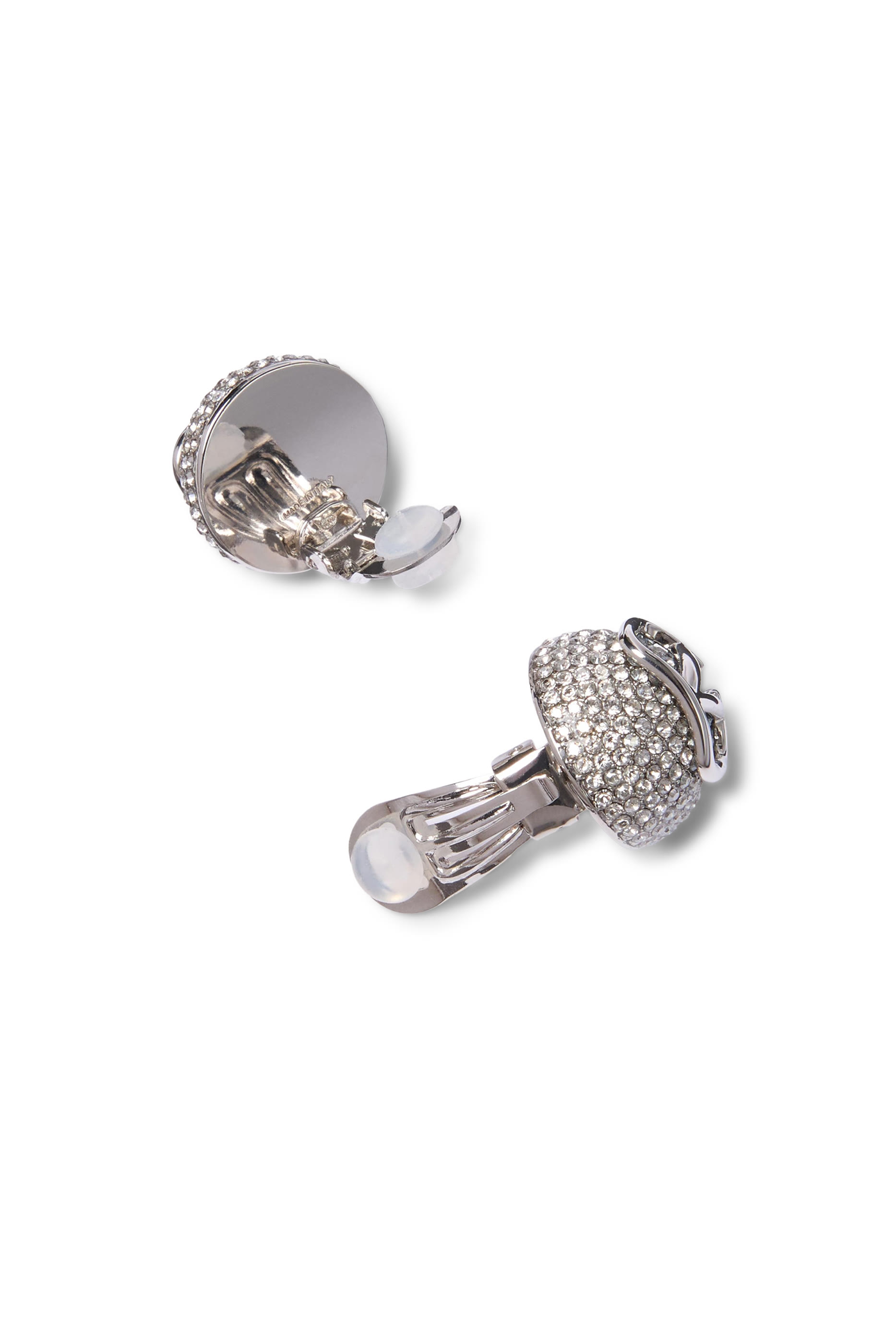 VLogo Signature Metal and Swarovski® Crystal Earrings 