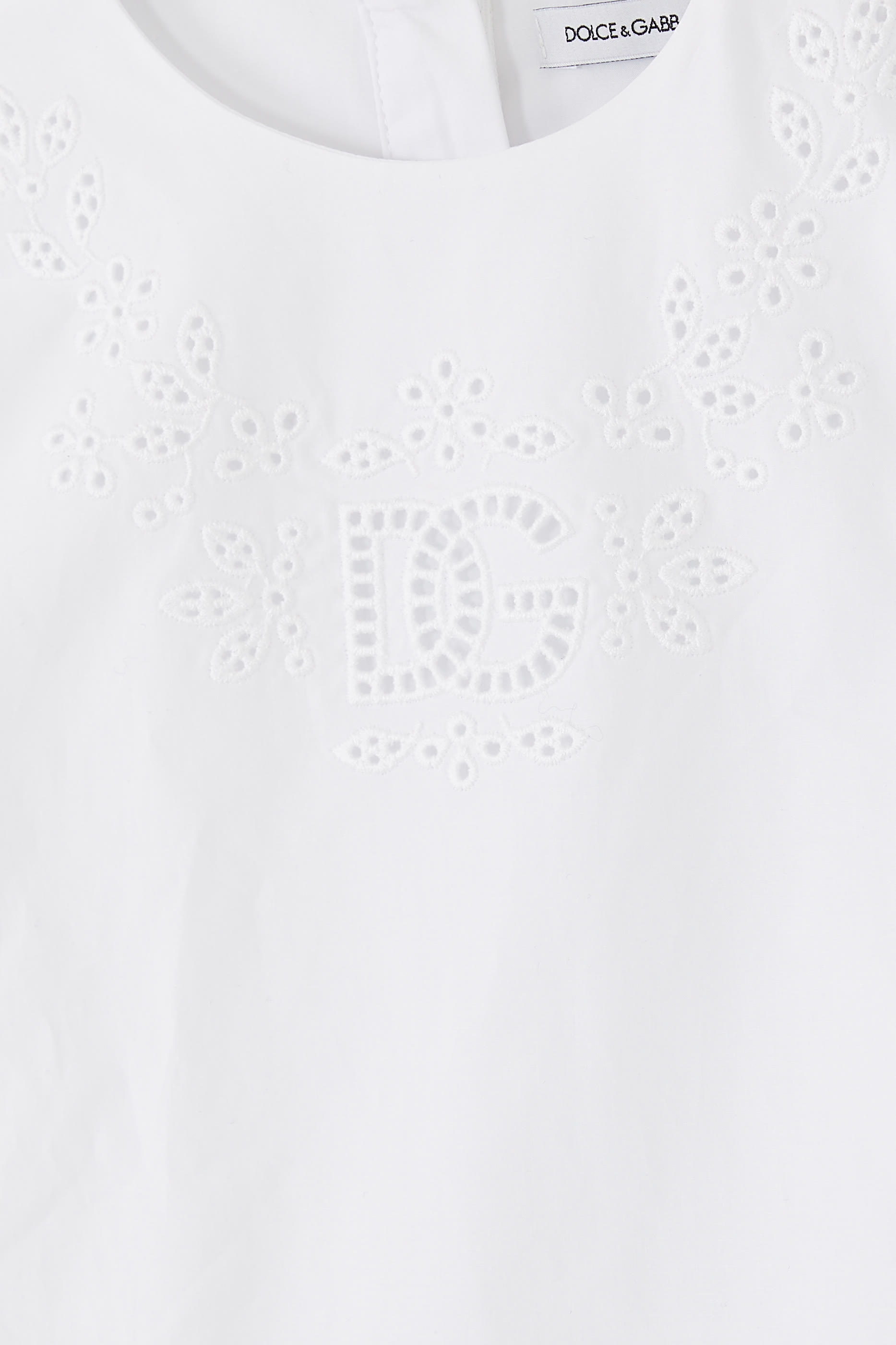 Kids Logo Jersey and Poplin Ruffle Dress