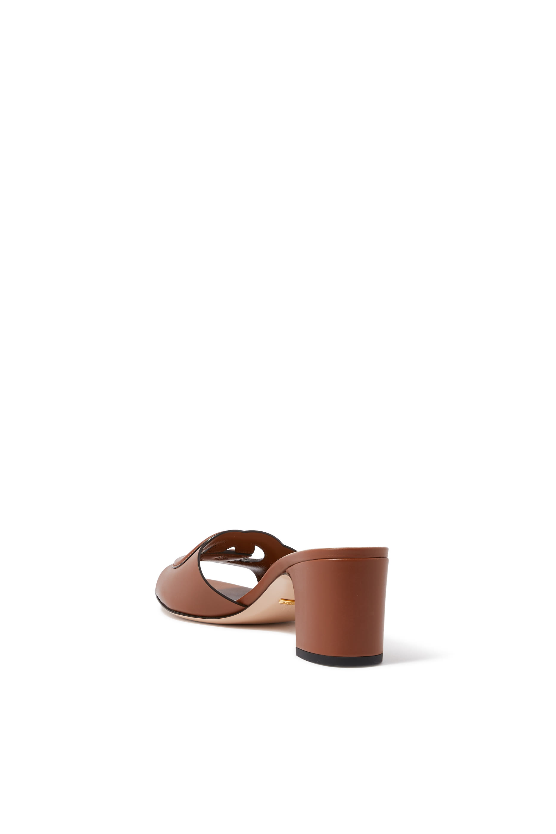 Interlocking G Slide 55 Leather Sandal