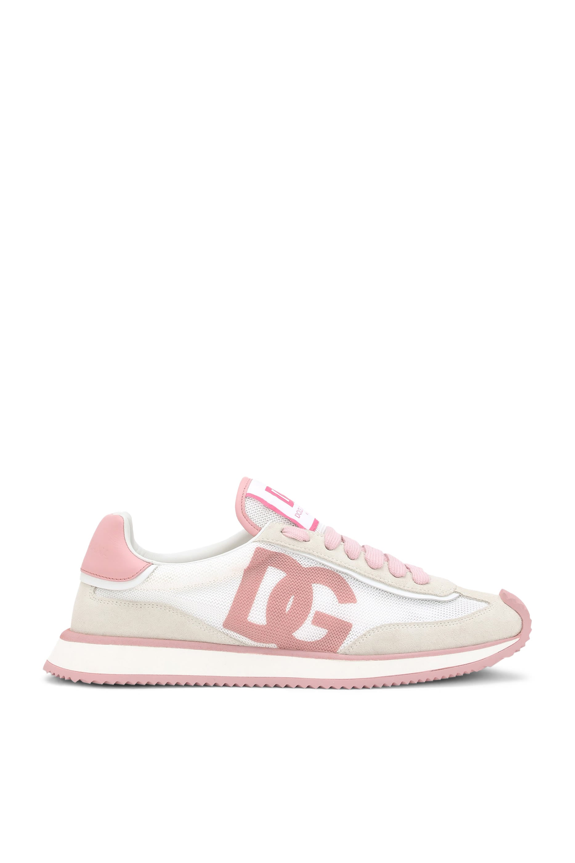 Mixed-Material Cushion Sneakers