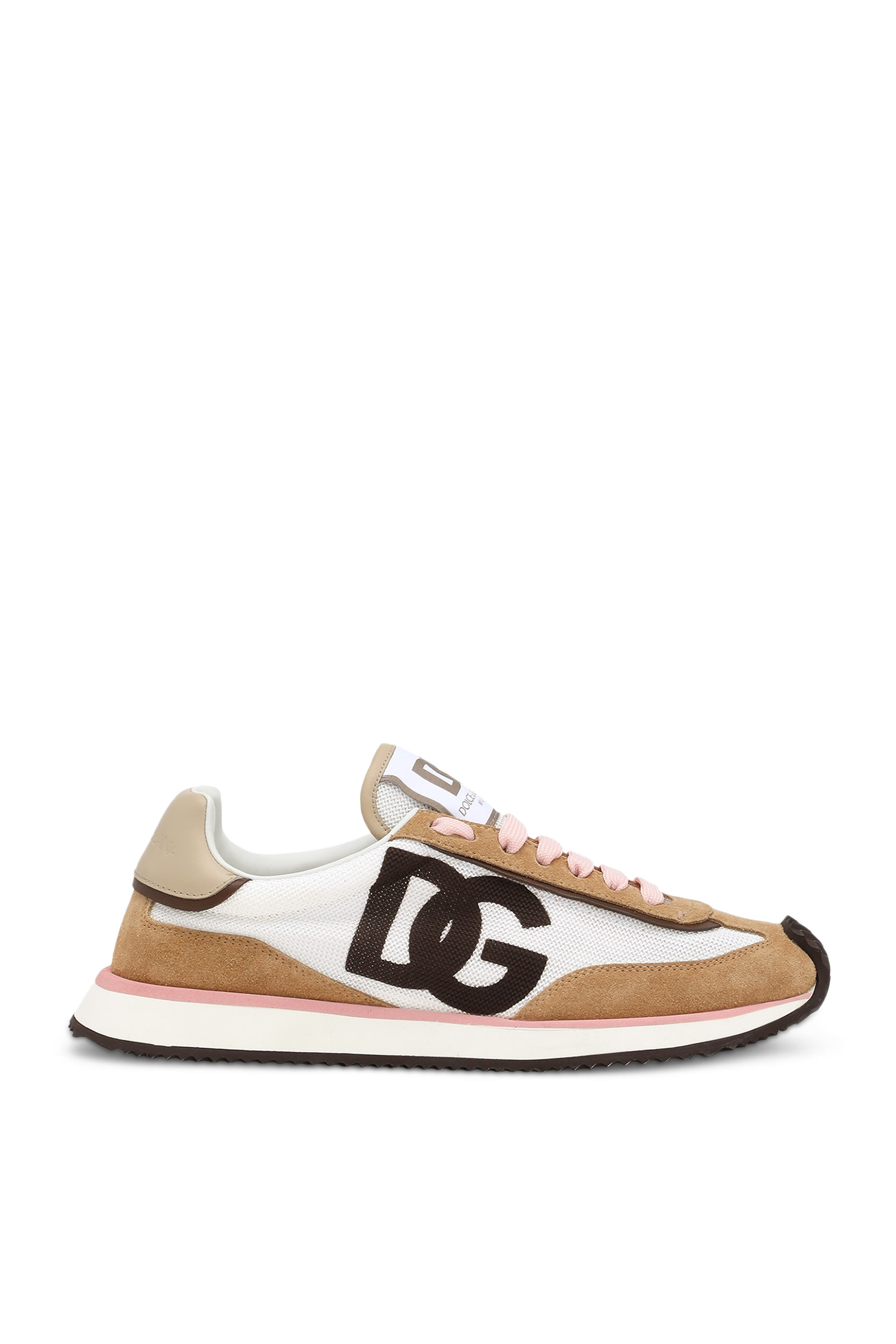 Mixed-Material Cushion Sneakers