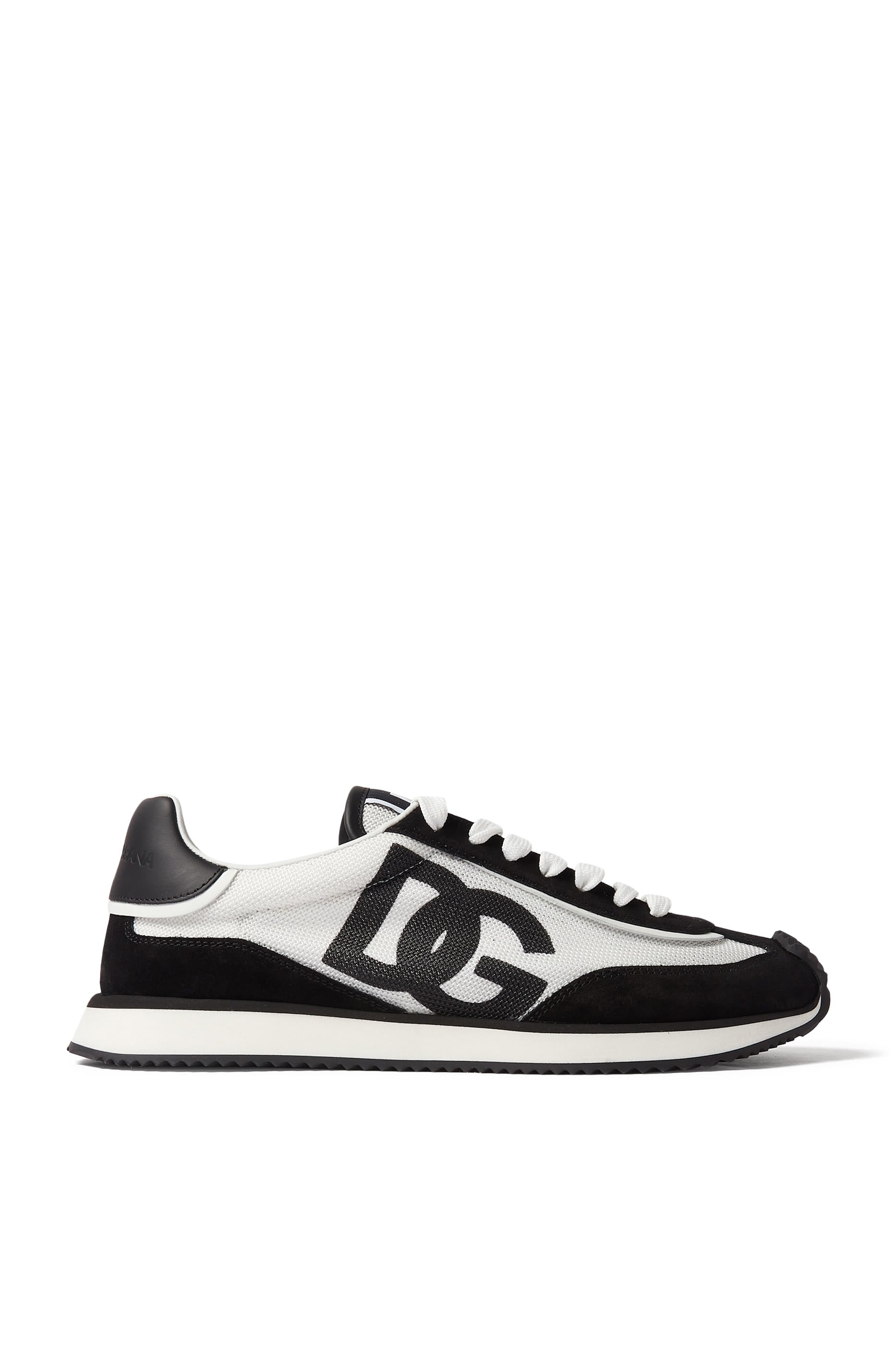 Mixed-Material Cushion Sneakers