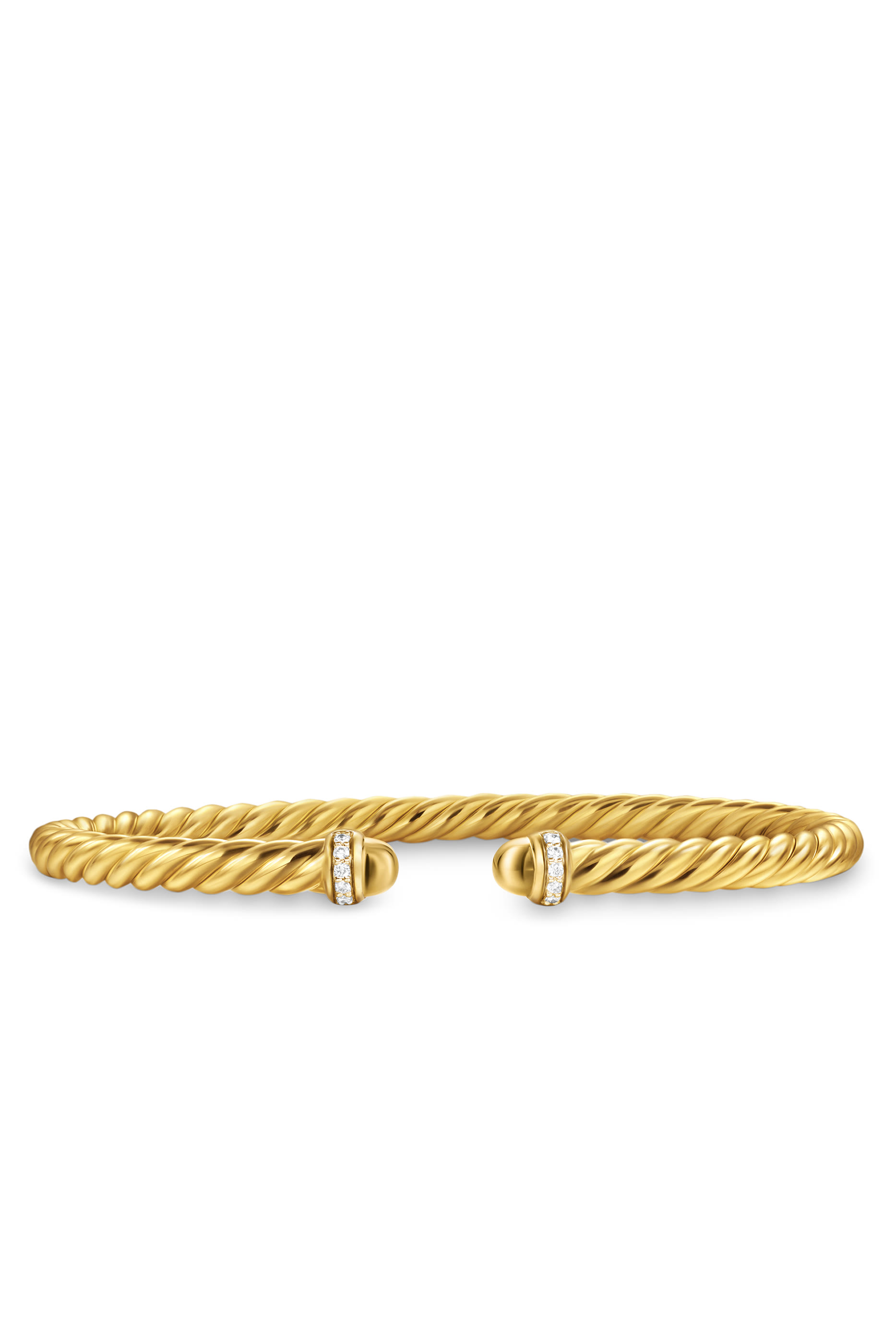 Cablespira® Flex Bracelet, 18K Yellow Gold, Amethyst & Diamonds