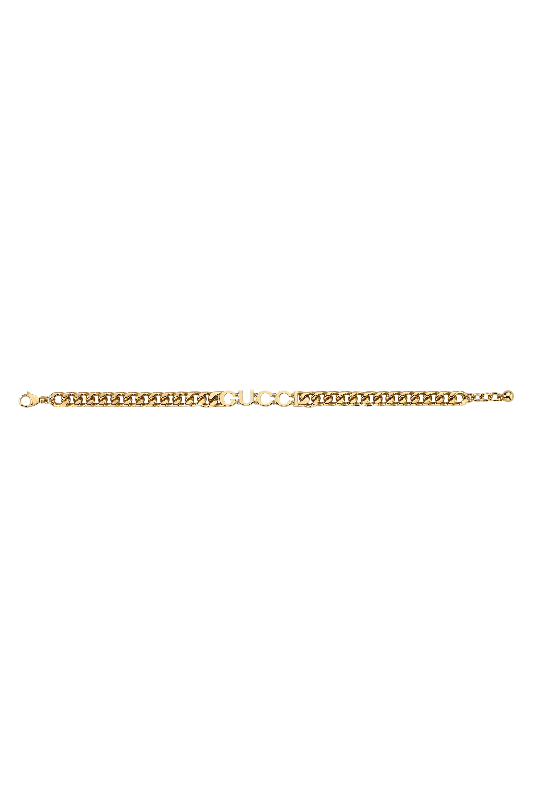 Chain Brcelet with Gucci Script