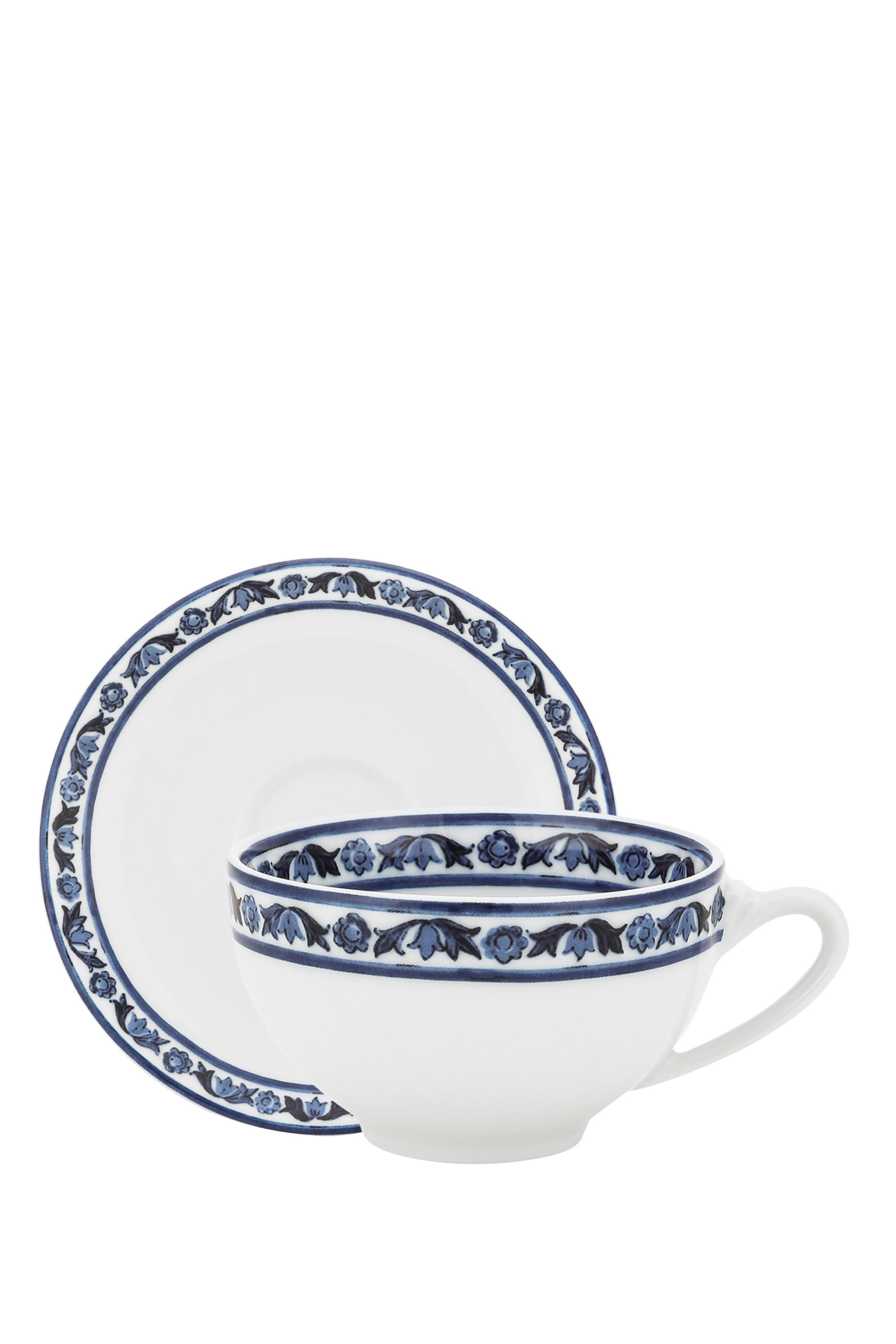 Blu Mediterraneo Coffee Cup and Saucer, Set of 2