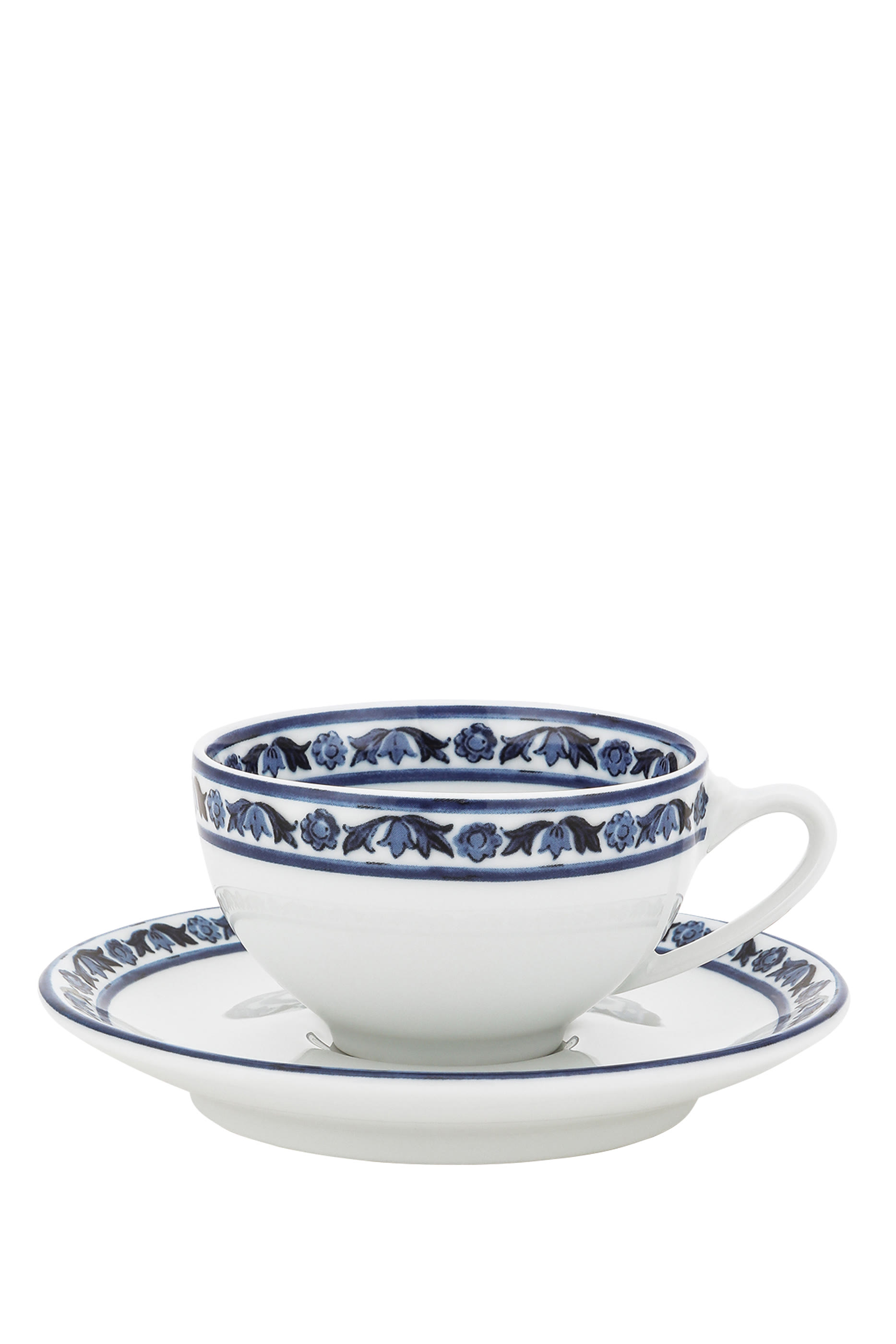 Blu Mediterraneo Coffee Cup and Saucer, Set of 2